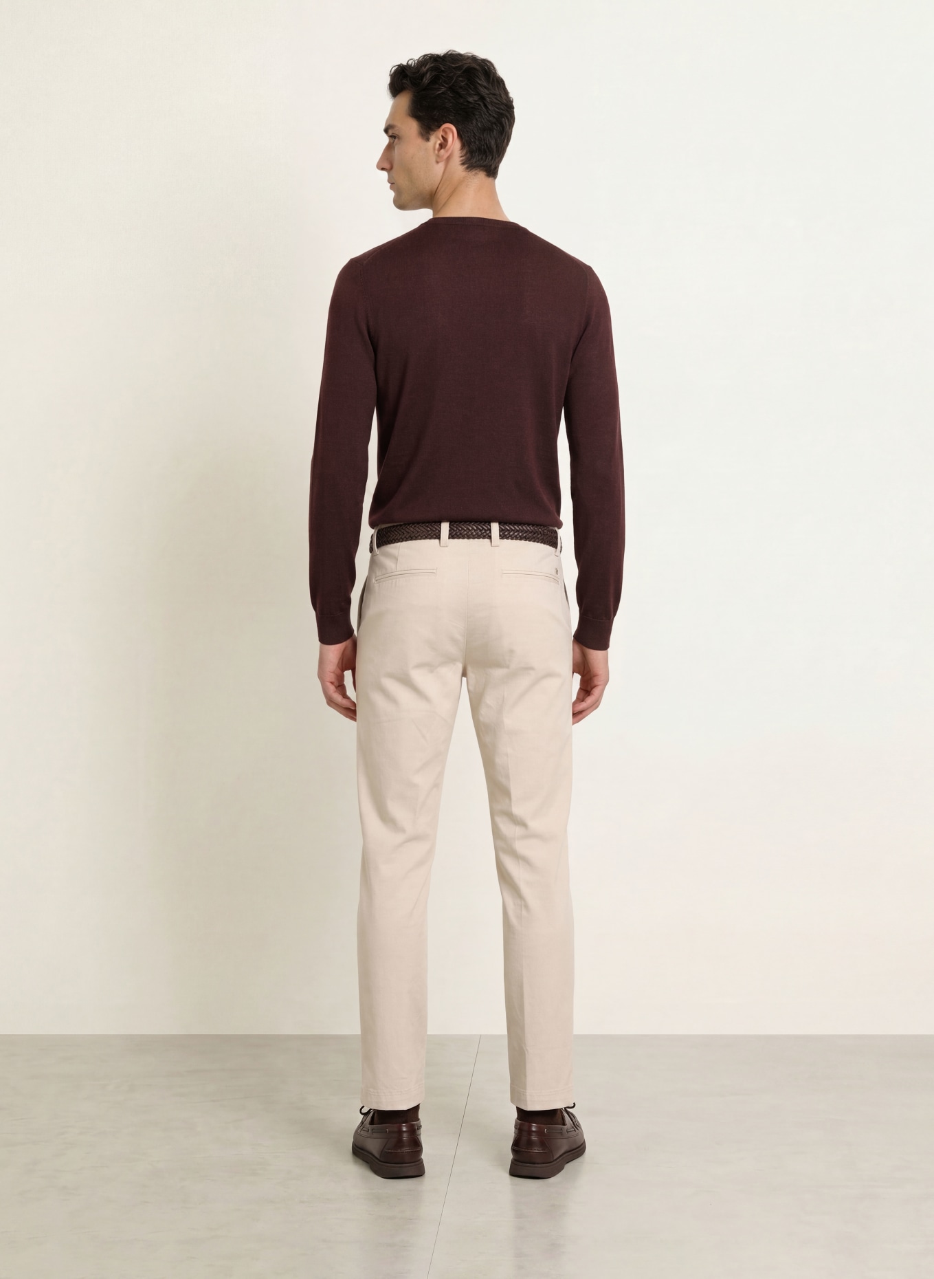 OLYMP Pullover aus Merinowolle: DUNKELROT