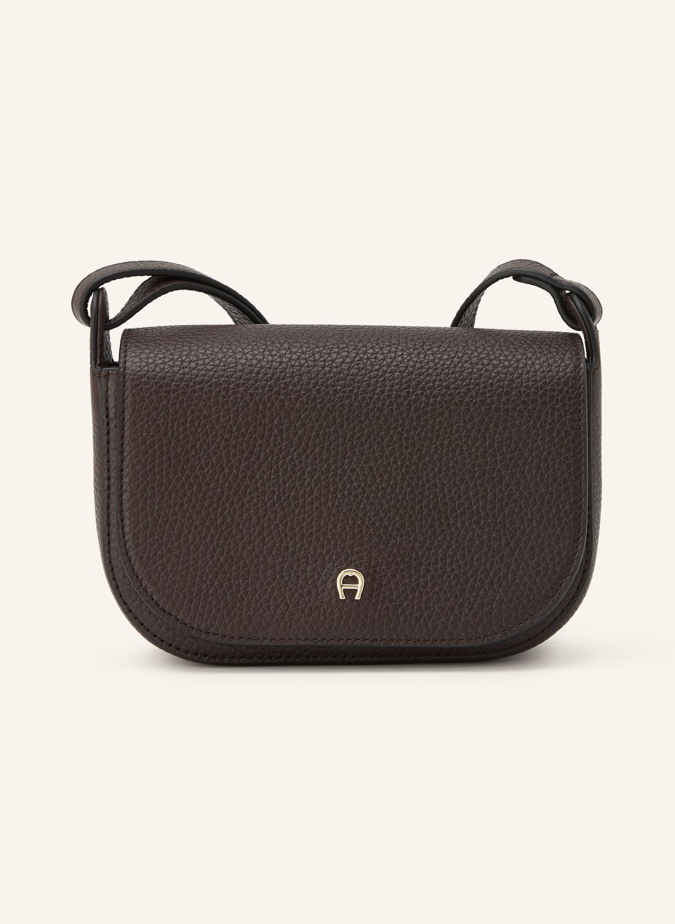 AIGNER Umhängetasche PURA: DUNKELBRAUN / GOLD