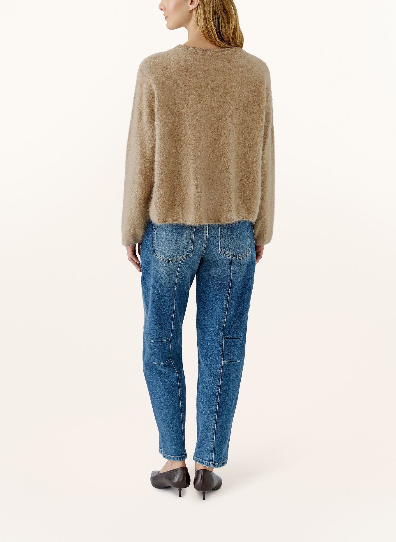 oui Cashmere sweater: LIGHT BROWN
