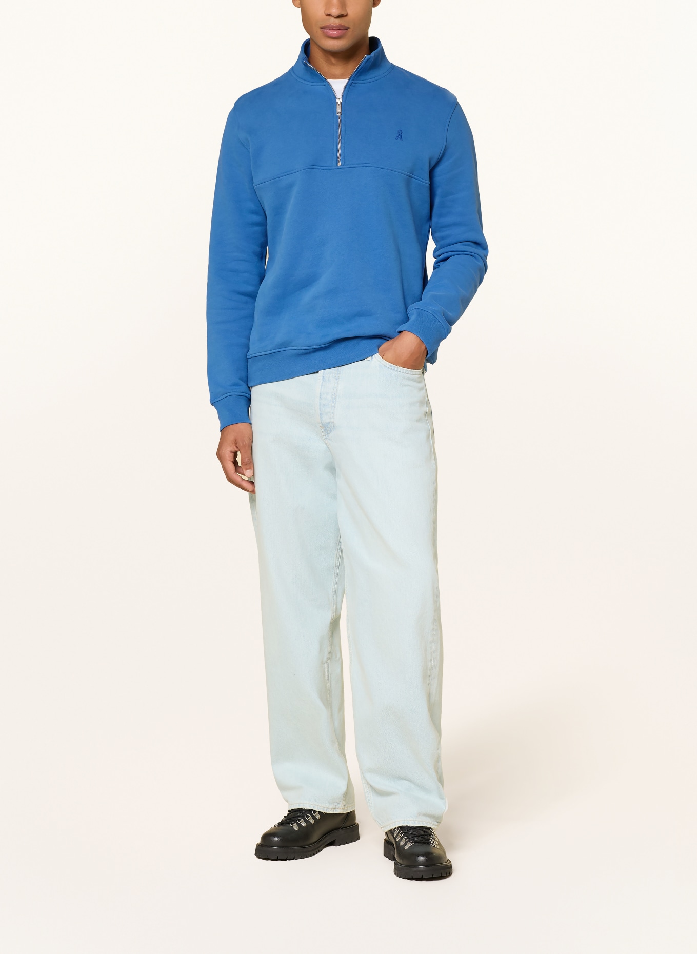 ARMEDANGELS Sweat-Troyer WAARLO: BLEU CLAIR