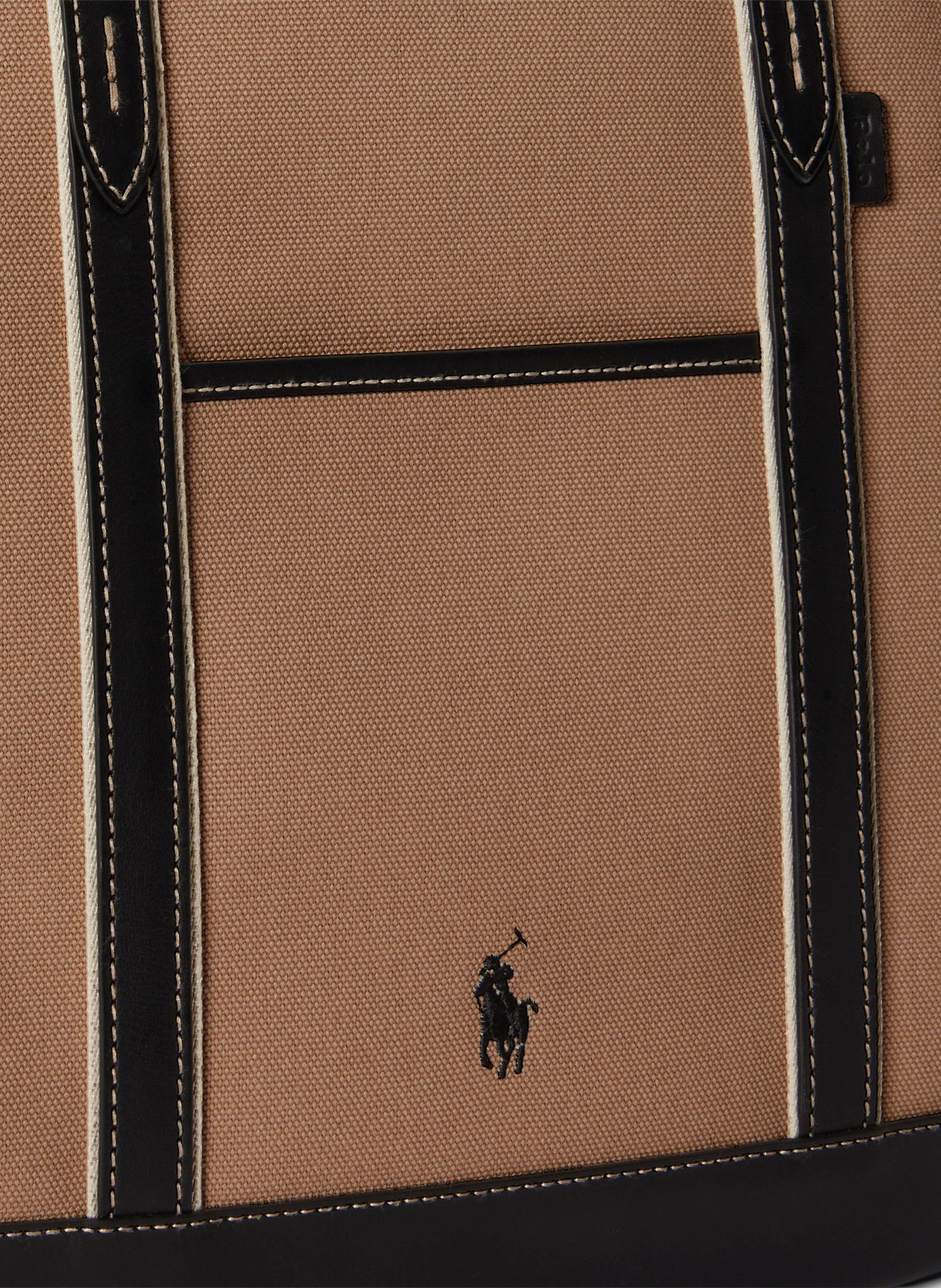 POLO RALPH LAUREN Geantă de cumpărături: CAMEL / ARGINT / NEGRU