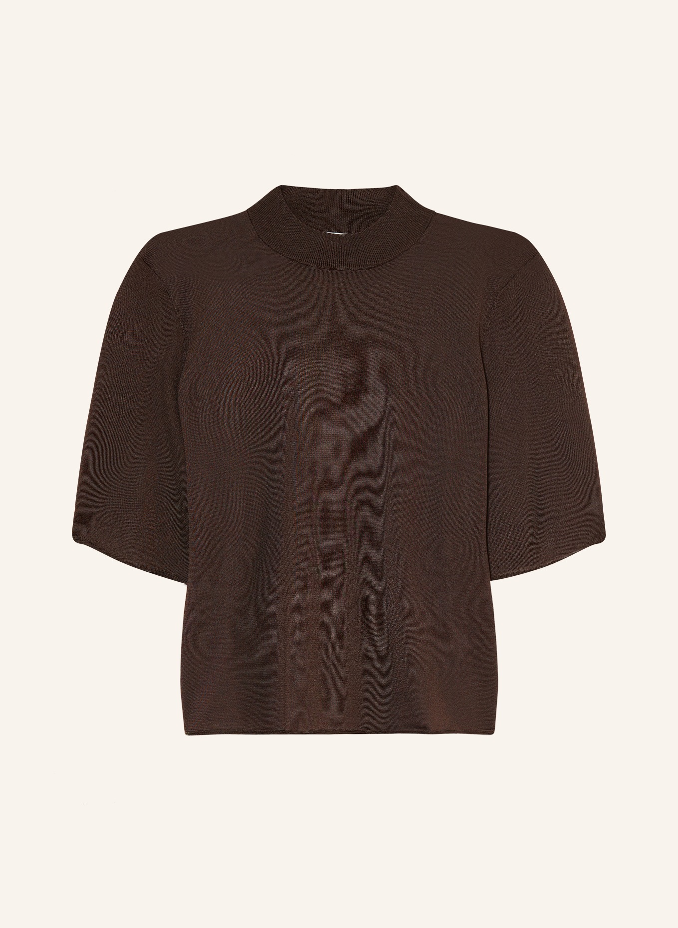 DRYKORN Gebreid shirt NISLE_2: MARRON FONCÉ