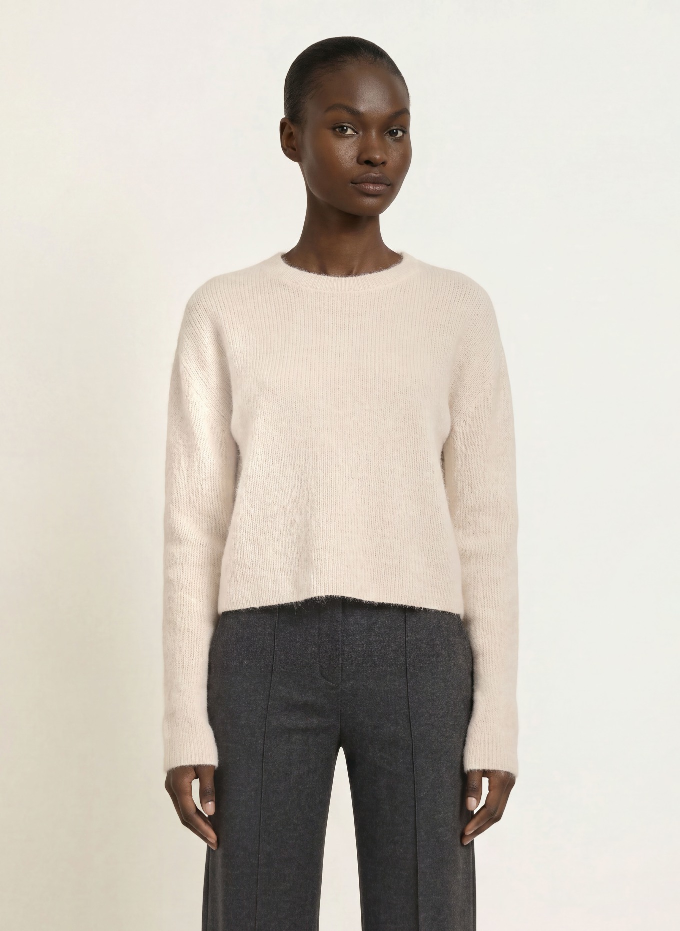 DRYKORN Pullover IMENY mit Alpaka: ECRU