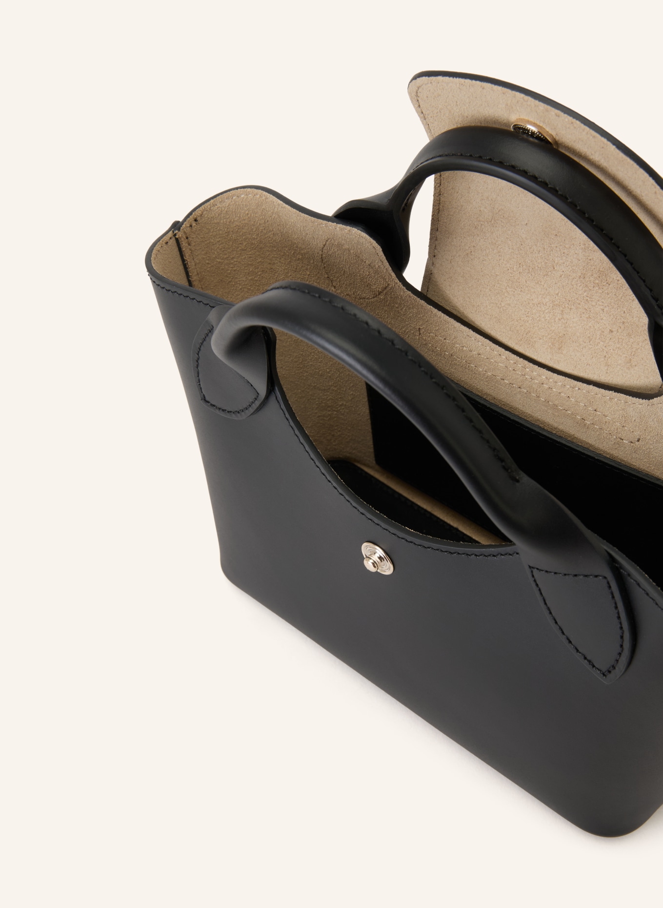 LONGCHAMP Umhängetasche ÉPURE XS: SCHWARZ / DUNKELBRAUN