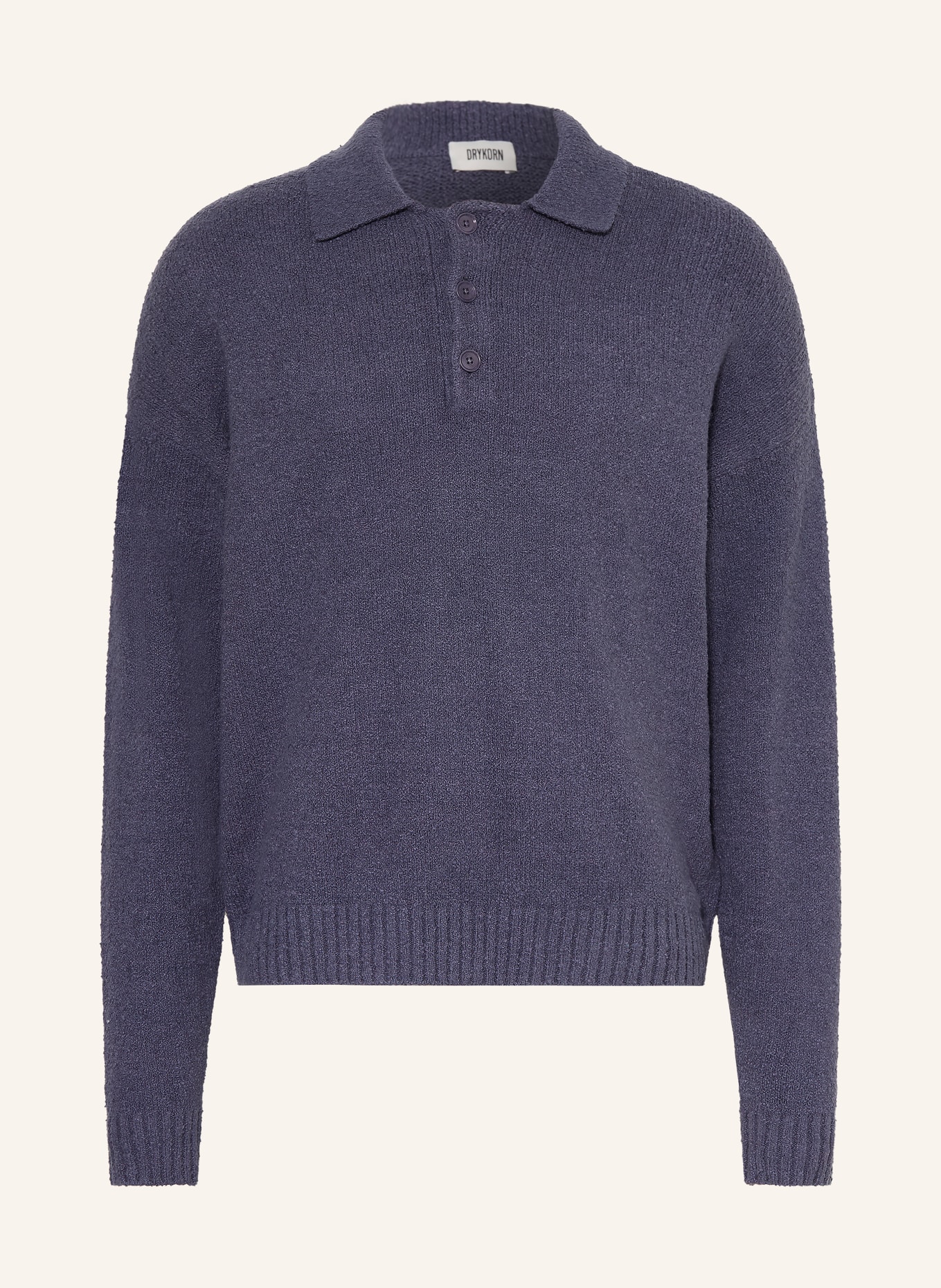 DRYKORN Bouclé-Pullover BEKKET: BLAU