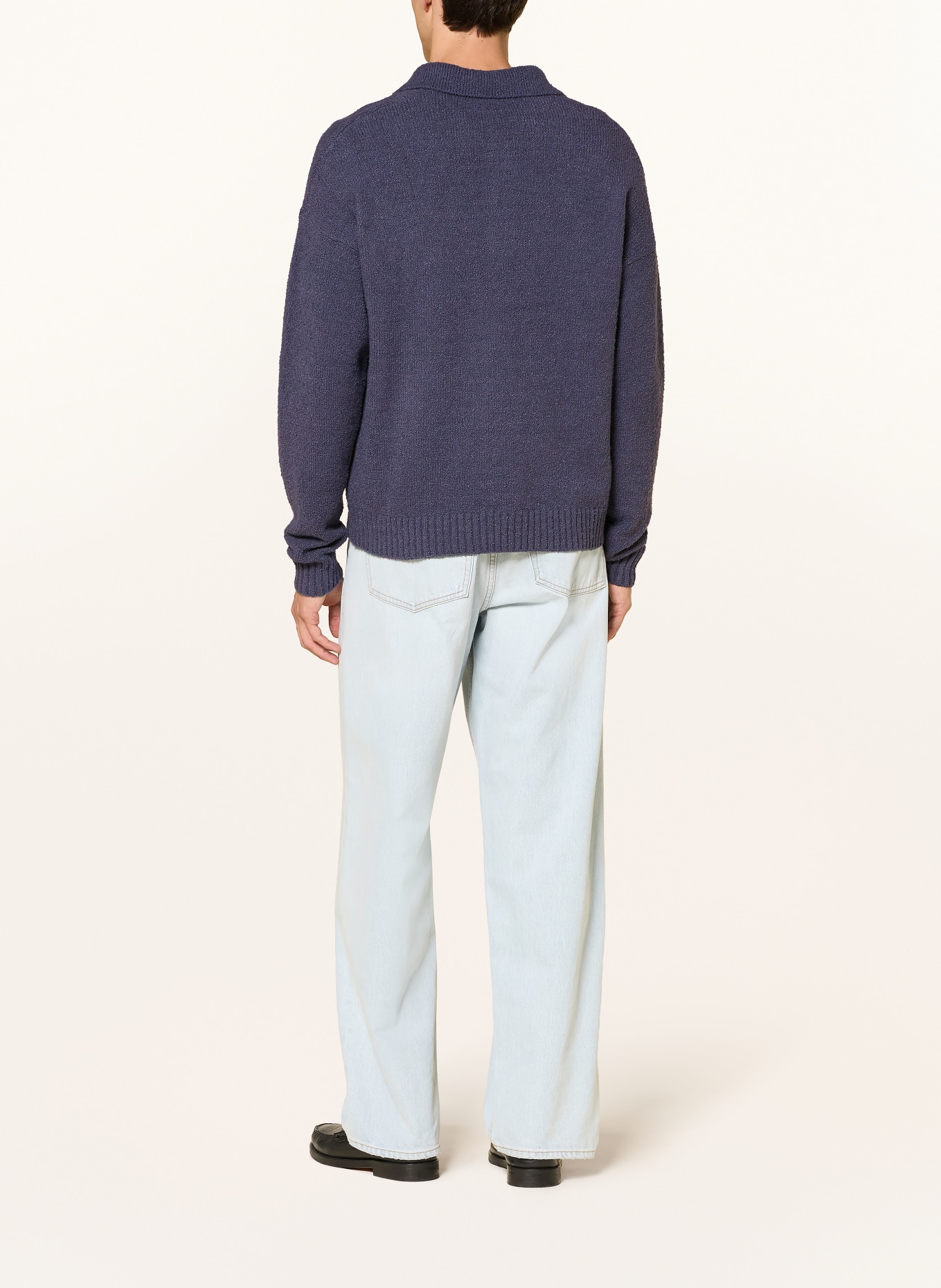 DRYKORN Bouclé-Pullover BEKKET: BLAU