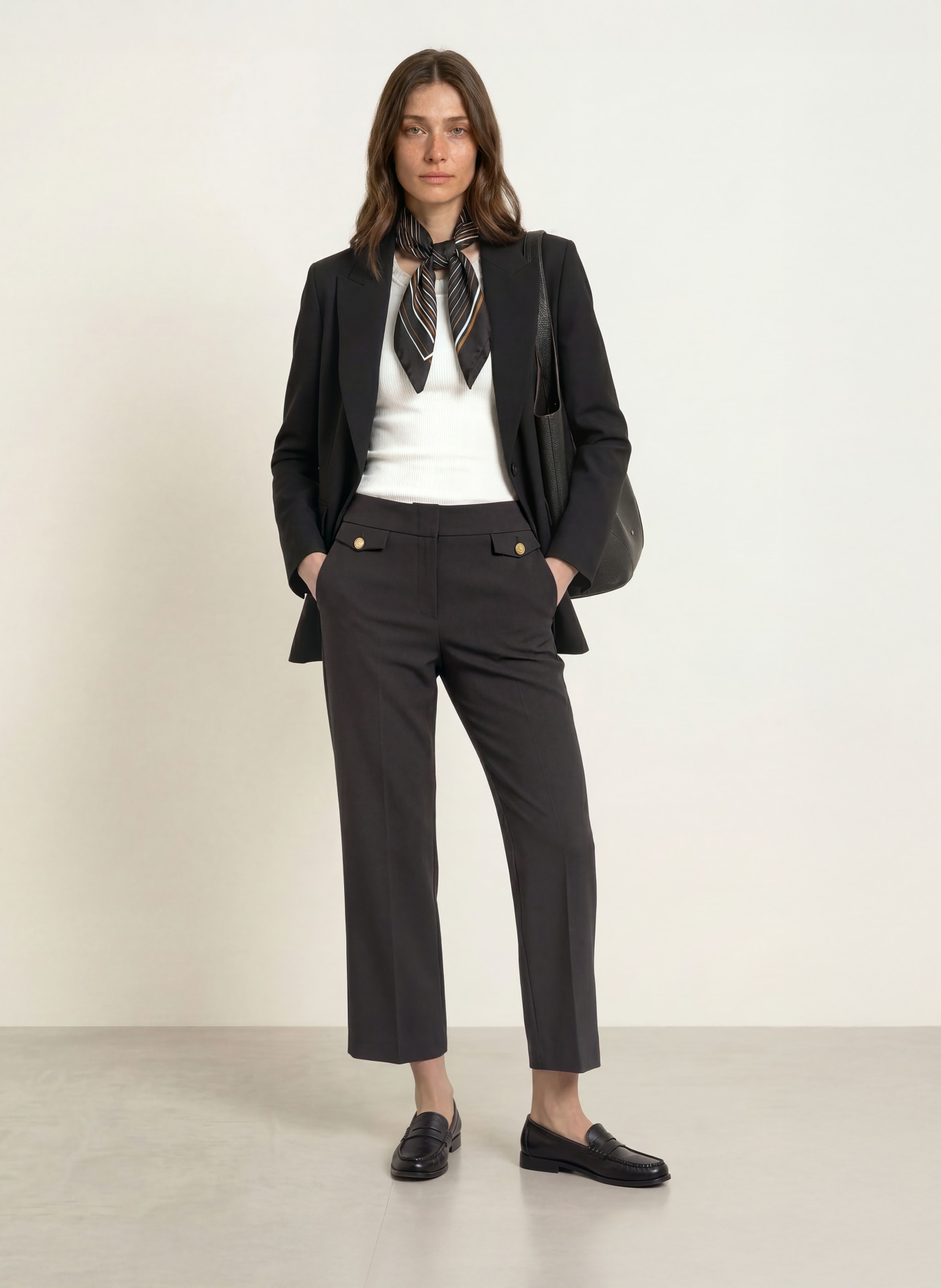 SEDUCTIVE Trousers ALARA: DARK BROWN