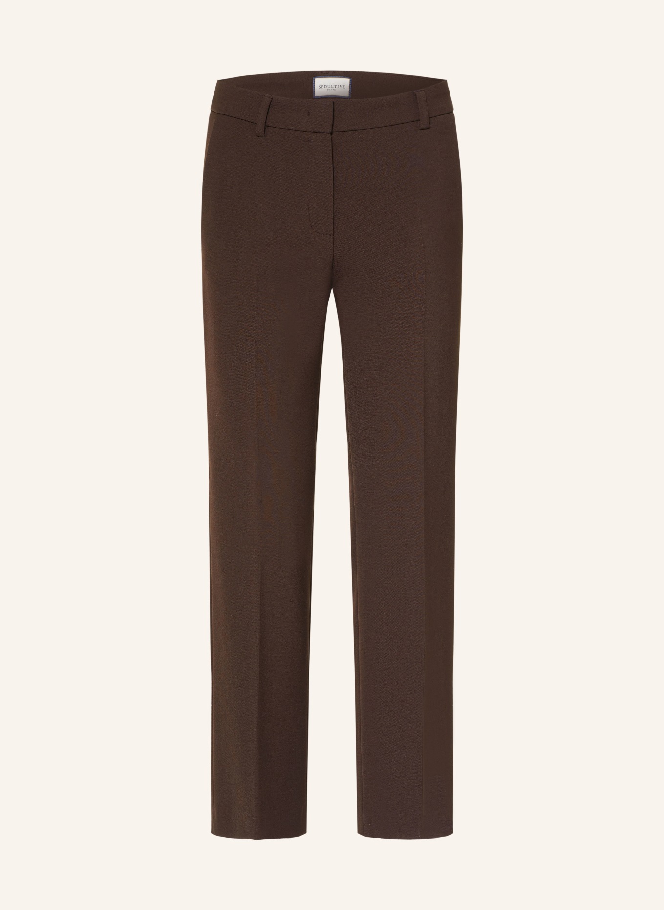 SEDUCTIVE LUCASSE trousers: DARK BROWN