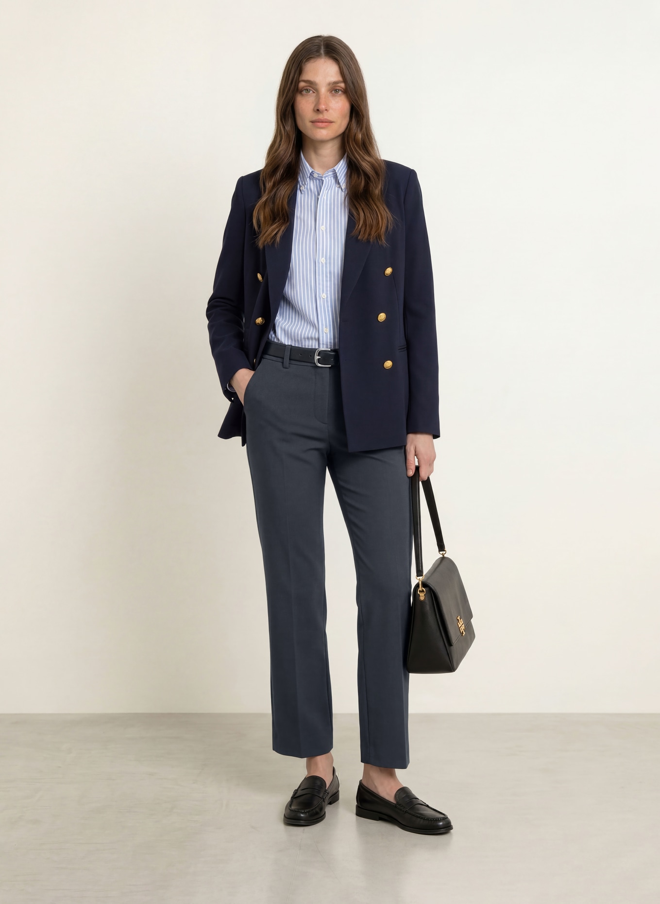 SEDUCTIVE LUCASSE trousers: DARK BLUE