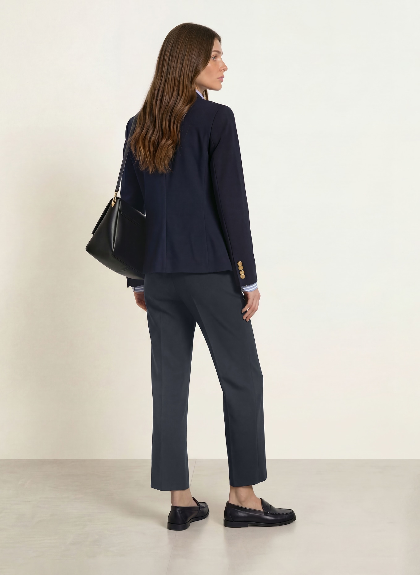 SEDUCTIVE LUCASSE trousers: DARK BLUE
