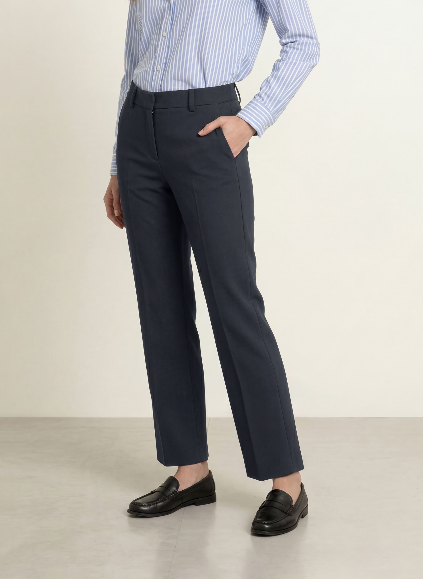 SEDUCTIVE LUCASSE trousers: DARK BLUE