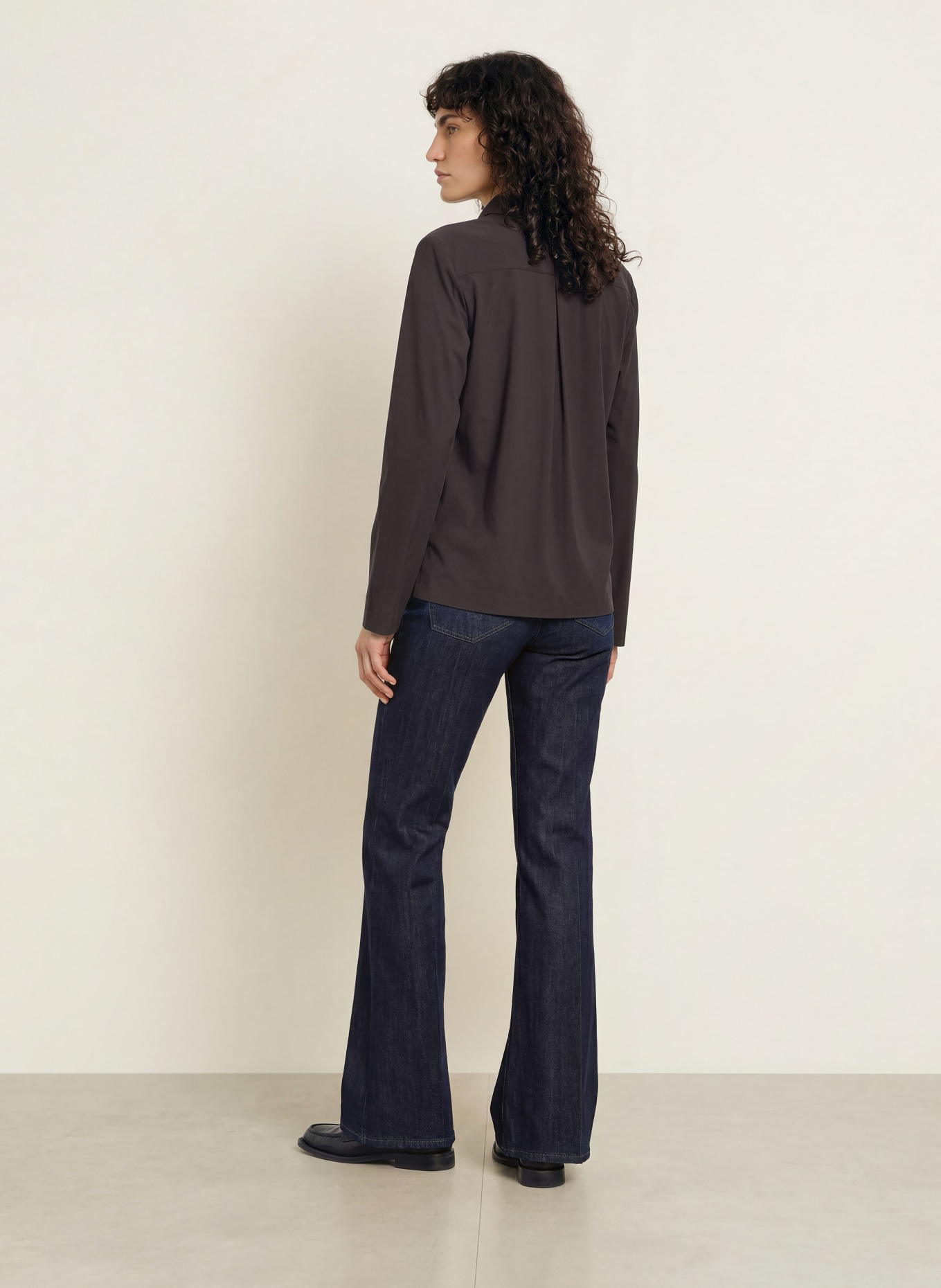 RAFFAELLO ROSSI MARLIE blouse shirt: DARK BROWN