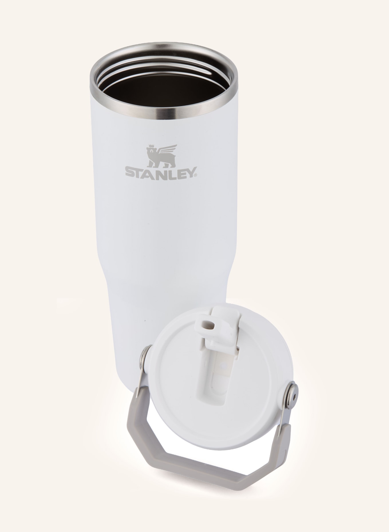 STANLEY Tasse isotherme THE ICEFLOW™ FLIP STRAW 2.0: BLANC