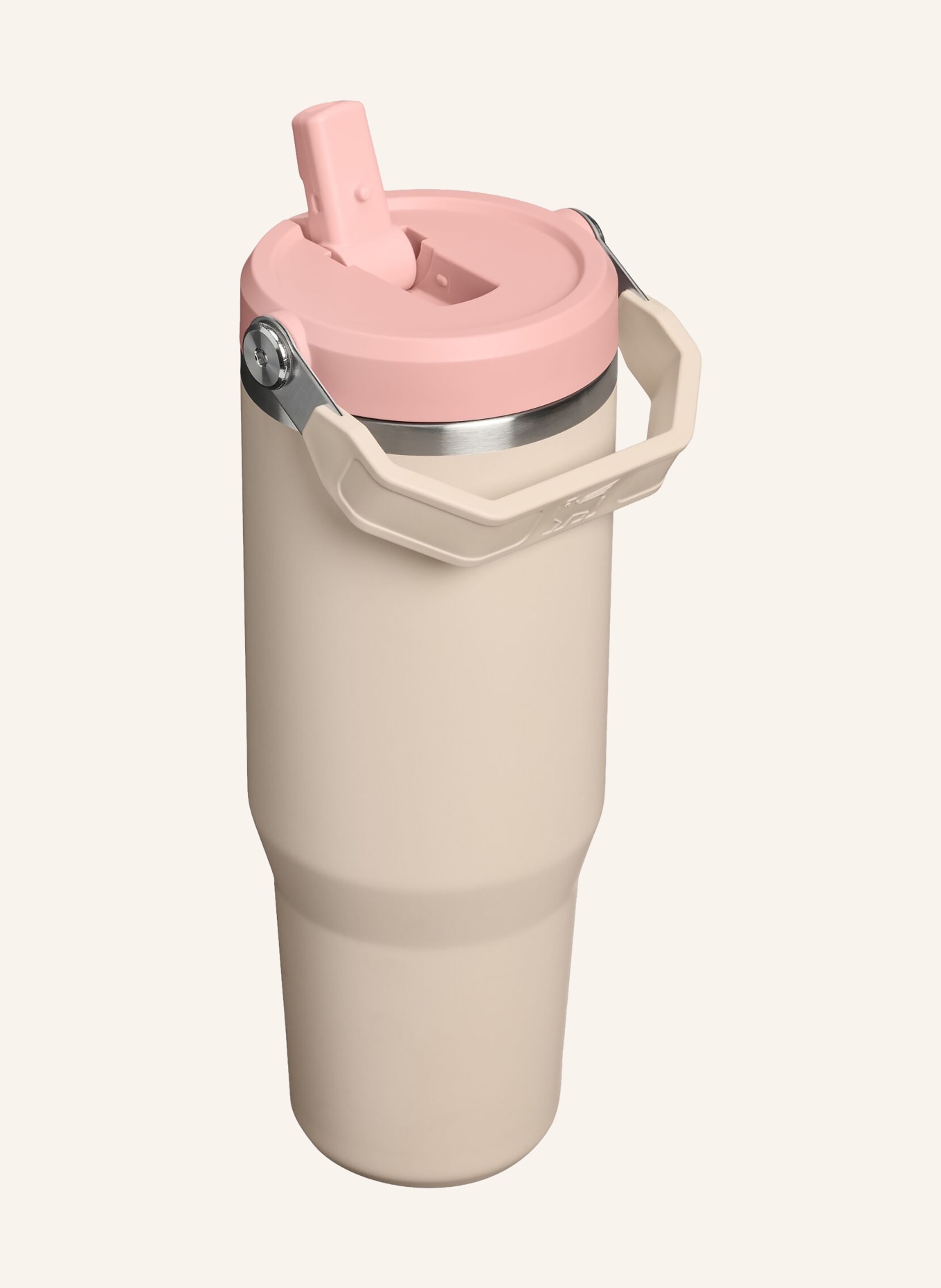 STANLEY Termohrnek THE ICEFLOW™ FLIP STRAW 2.0: BÉŽOVÁ / STŘÍBRNÁ / RŮŽOVÁ