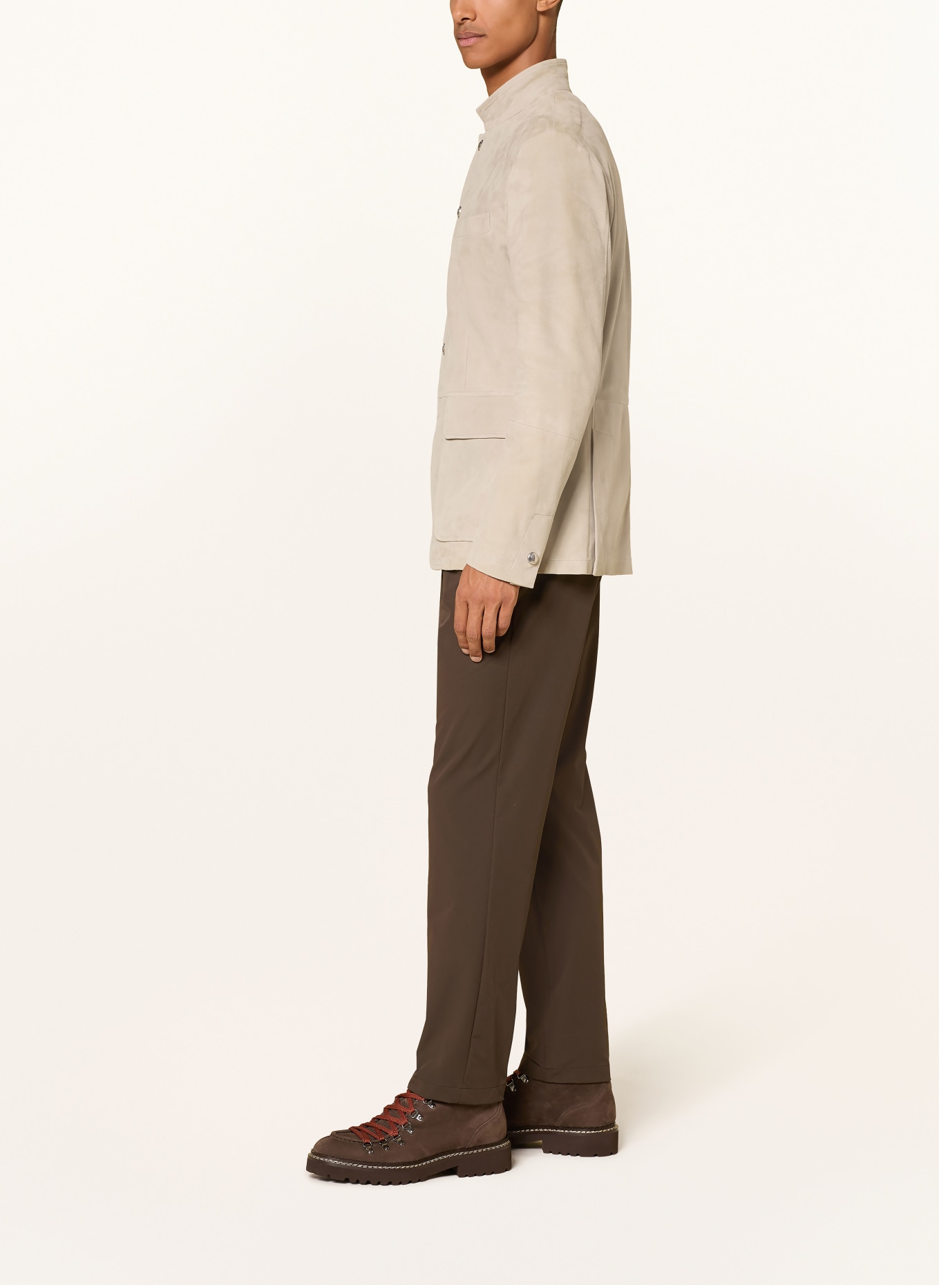 HERNO Chino Extra Slim Fit: MARO ÎNCHIS