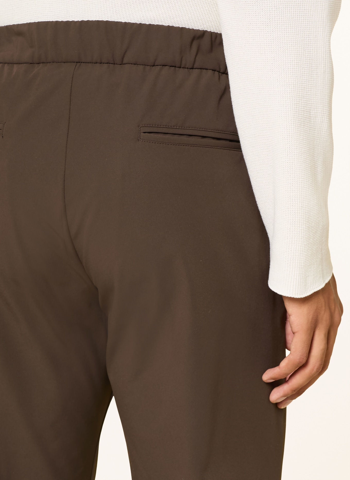 HERNO Chino Extra Slim Fit: MARO ÎNCHIS