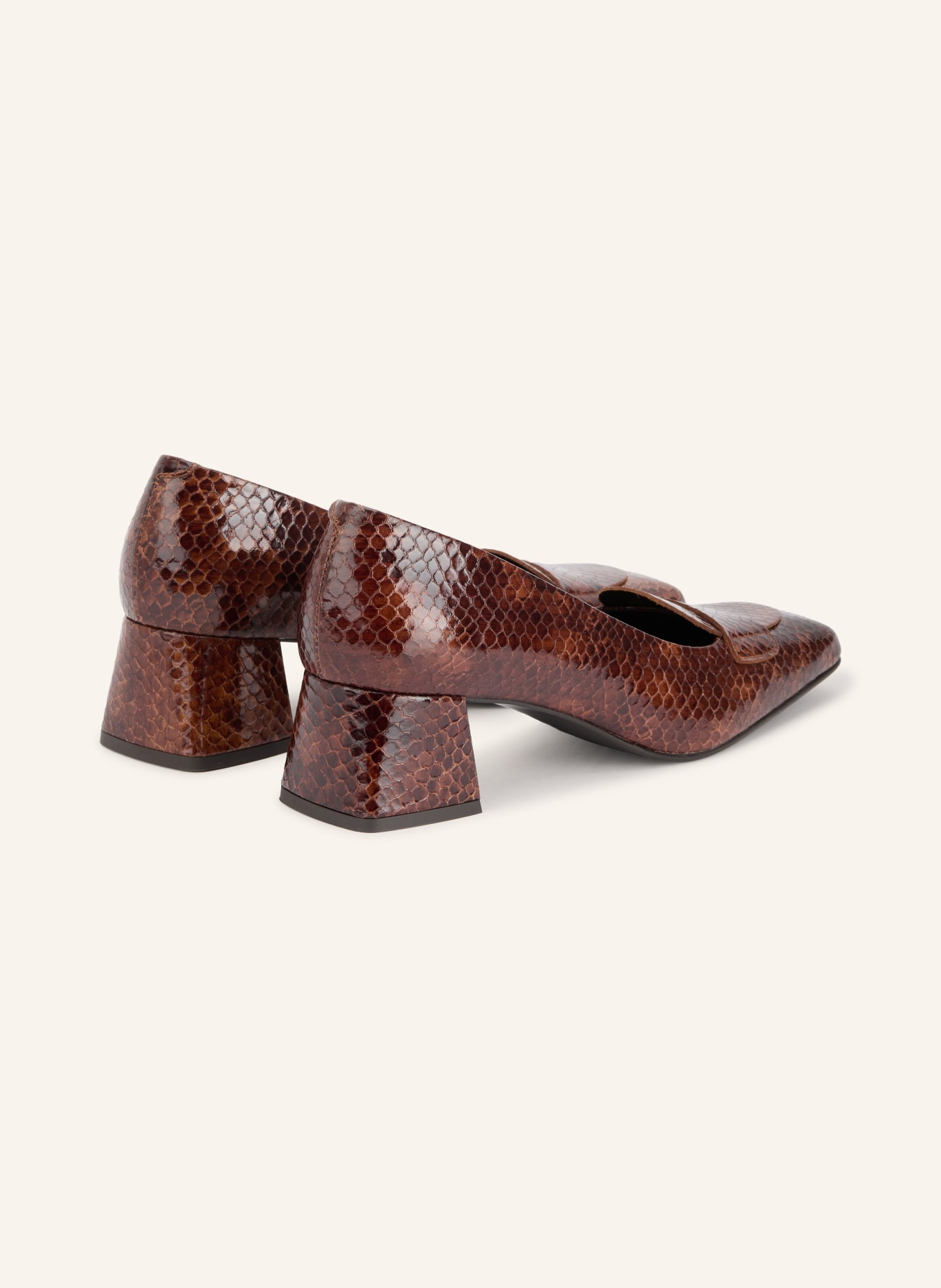 ZINDA Lack-Pumps ELBA: BRAUN
