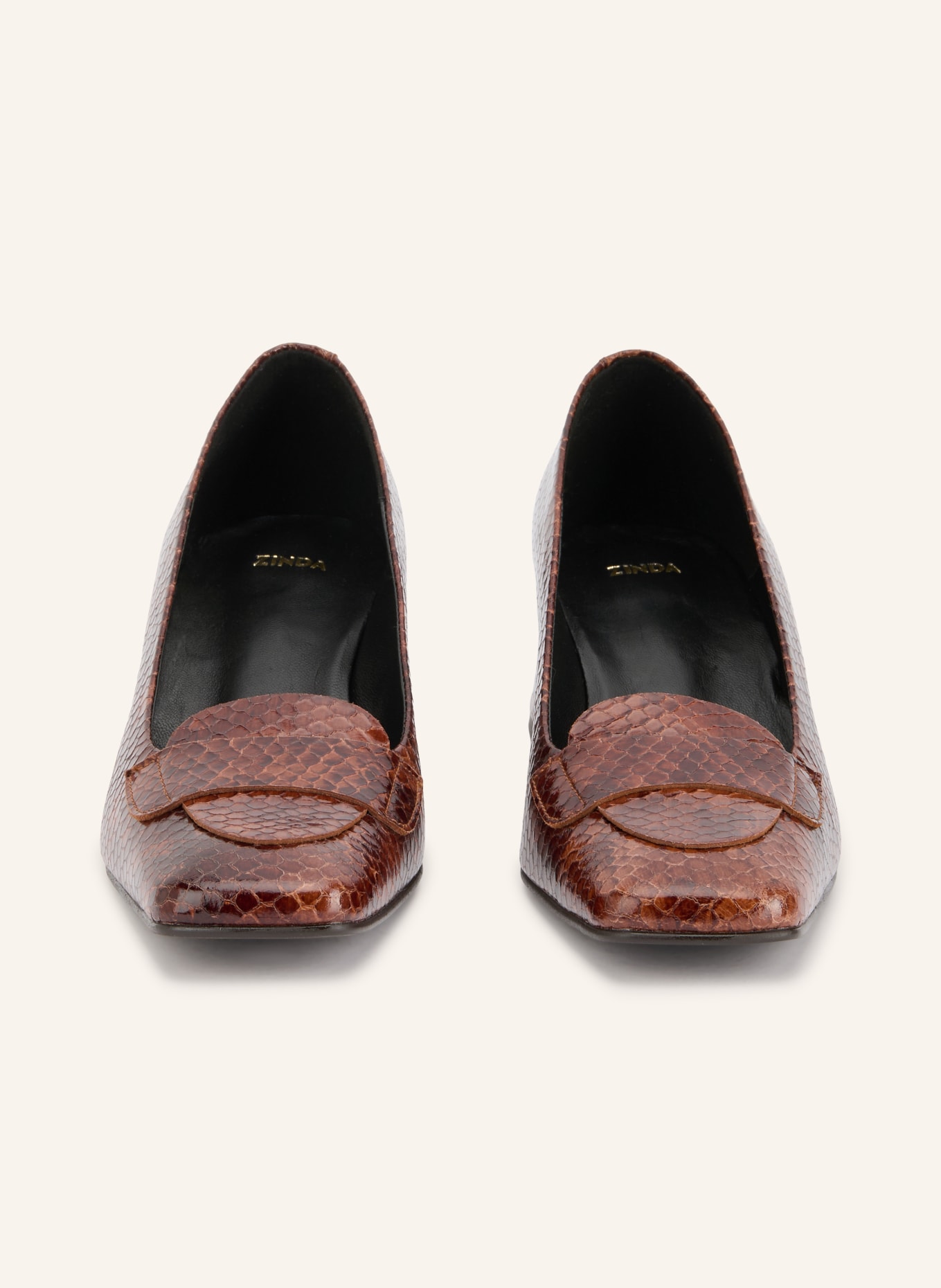 ZINDA Lack-Pumps ELBA: BRAUN