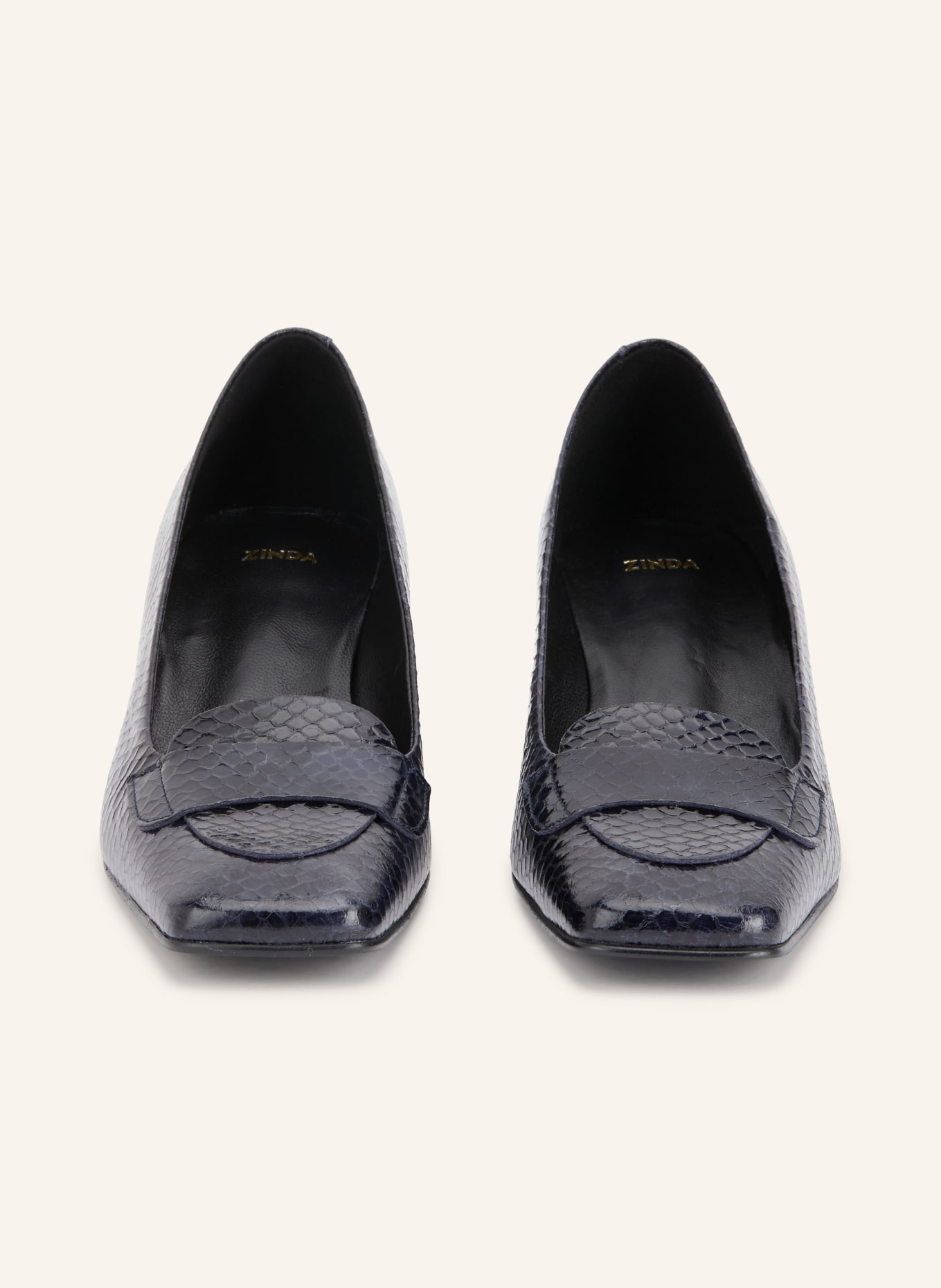 ZINDA Lack-Pumps ELBA: SCHWARZ