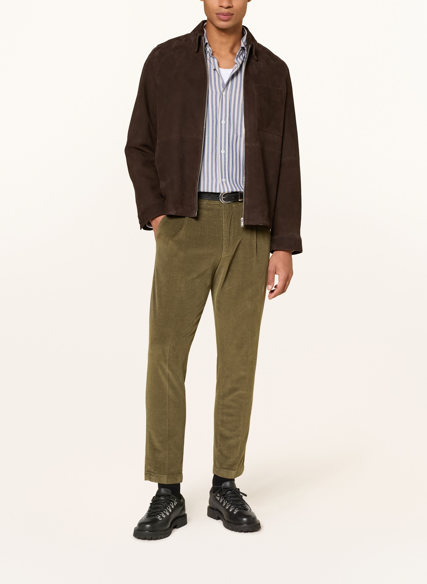 DRYKORN Anzughose CHASY Slim Fit aus Cord: 2307 grün