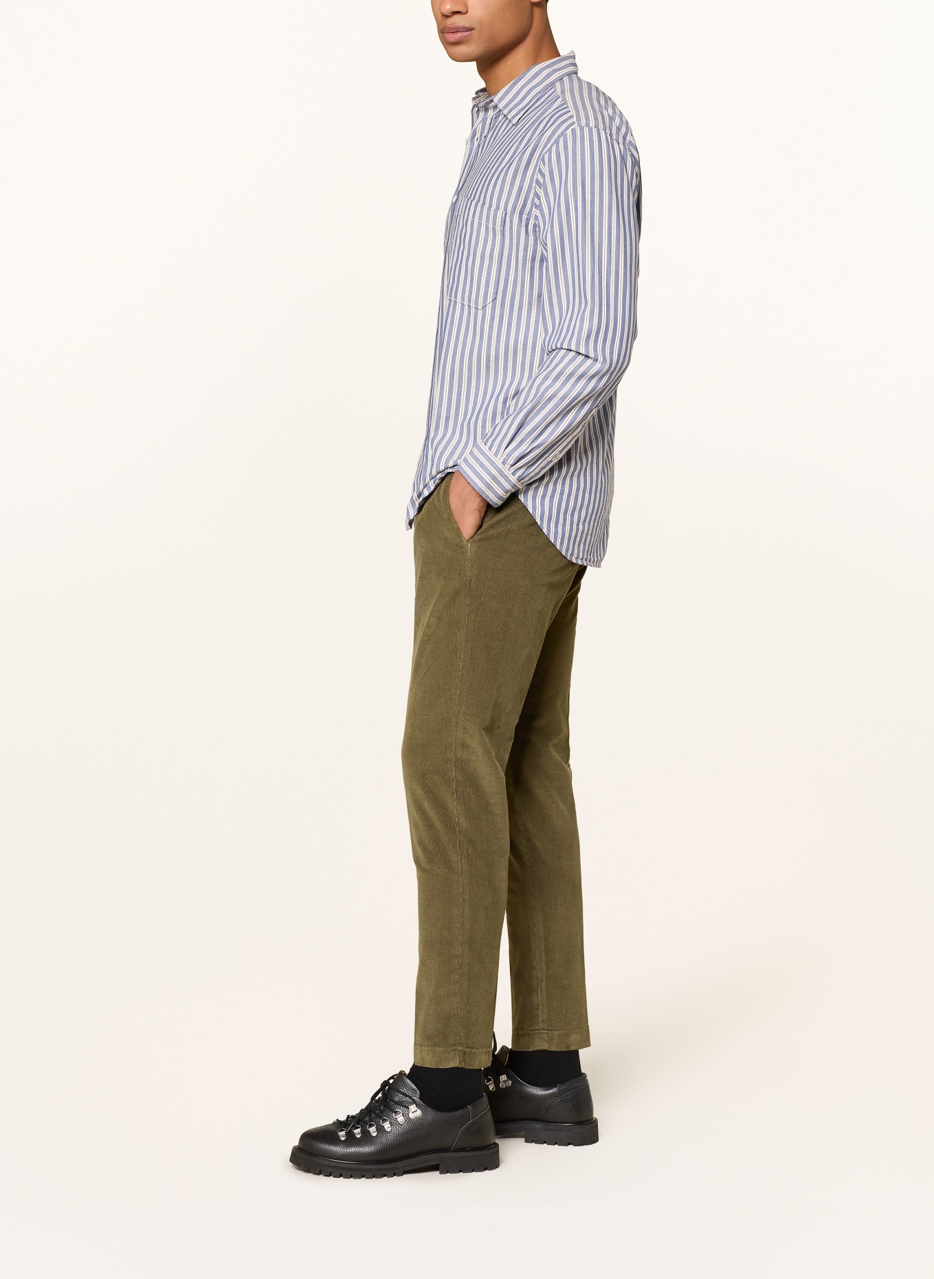 DRYKORN Anzughose CHASY Slim Fit aus Cord: 2307 grün