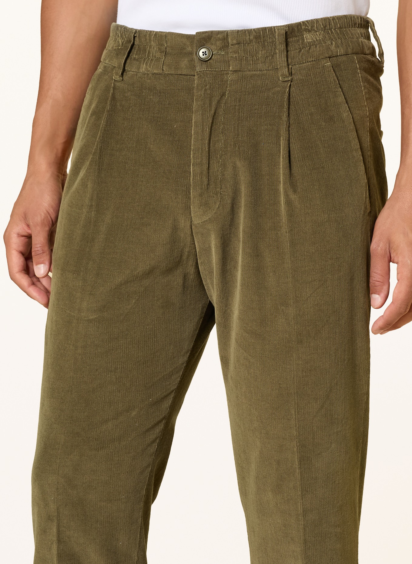 DRYKORN Anzughose CHASY Slim Fit aus Cord: 2307 grün