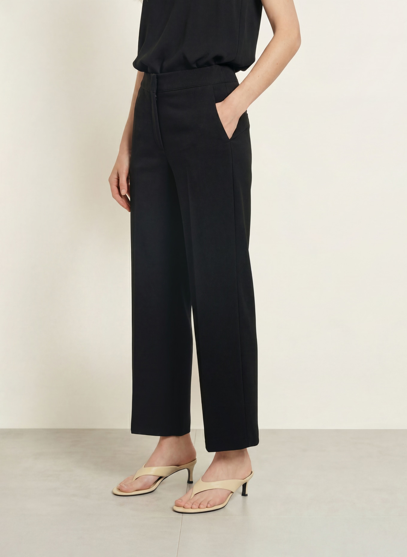 Betty Barclay Culotte kalhoty: ČERNÁ
