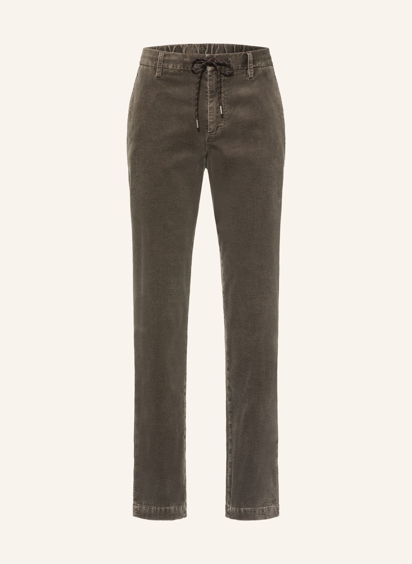 ALBERTO Cordhose JUMP im Jogging-Stil Slim Fit: GRÜN