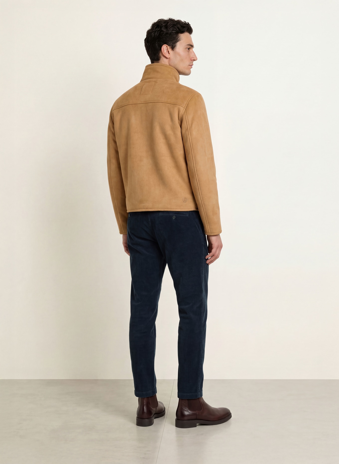 ALBERTO Cordhose JUMP im Jogging-Stil Slim Fit: DUNKELBLAU