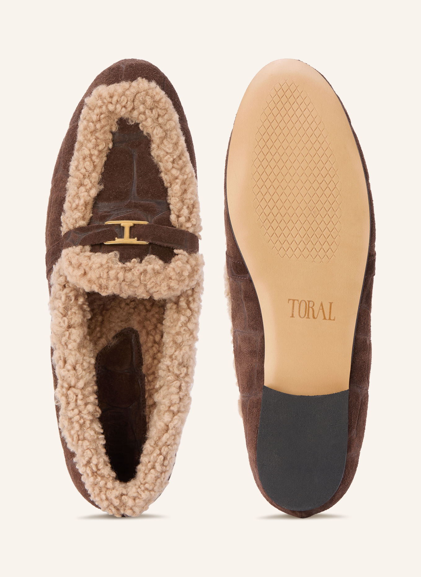 Toral Loafers: MARRON FONCÉ / CAMEL