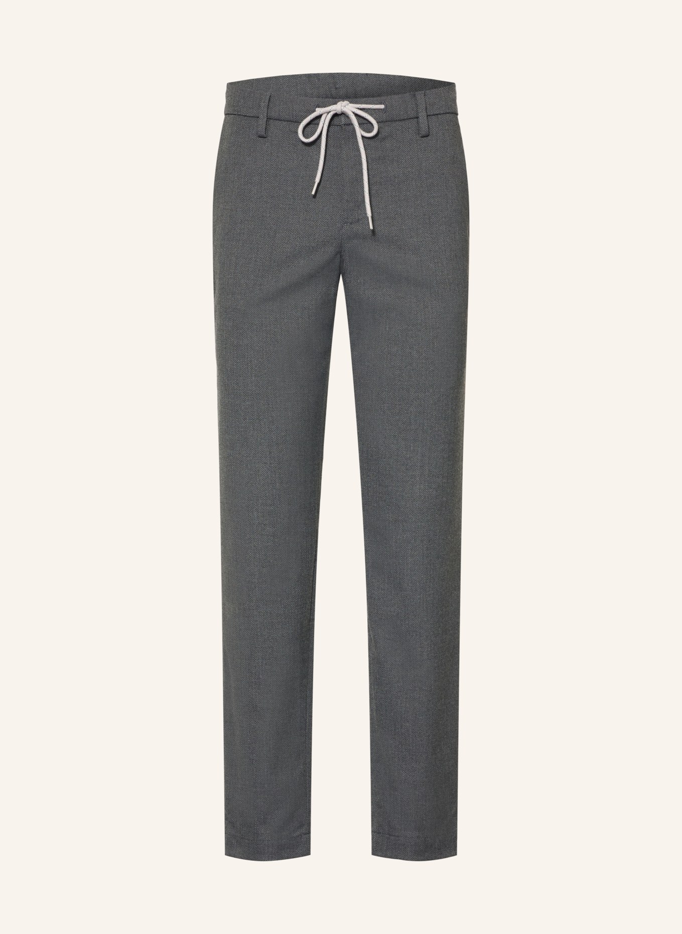ALBERTO Chino JUMP in jogger style slim fit: DARK GRAY
