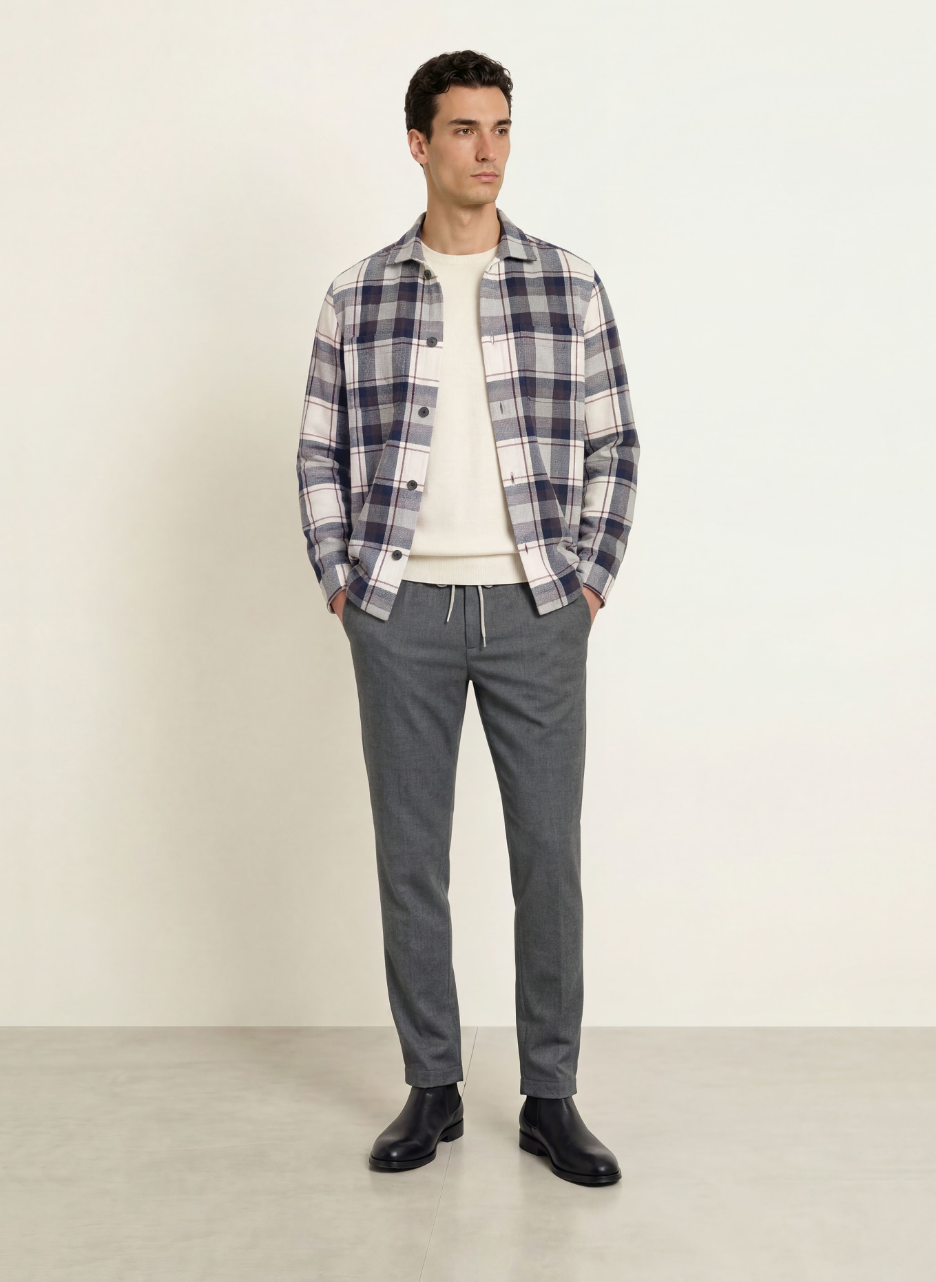 ALBERTO Chino JUMP in jogger style slim fit: DARK GRAY
