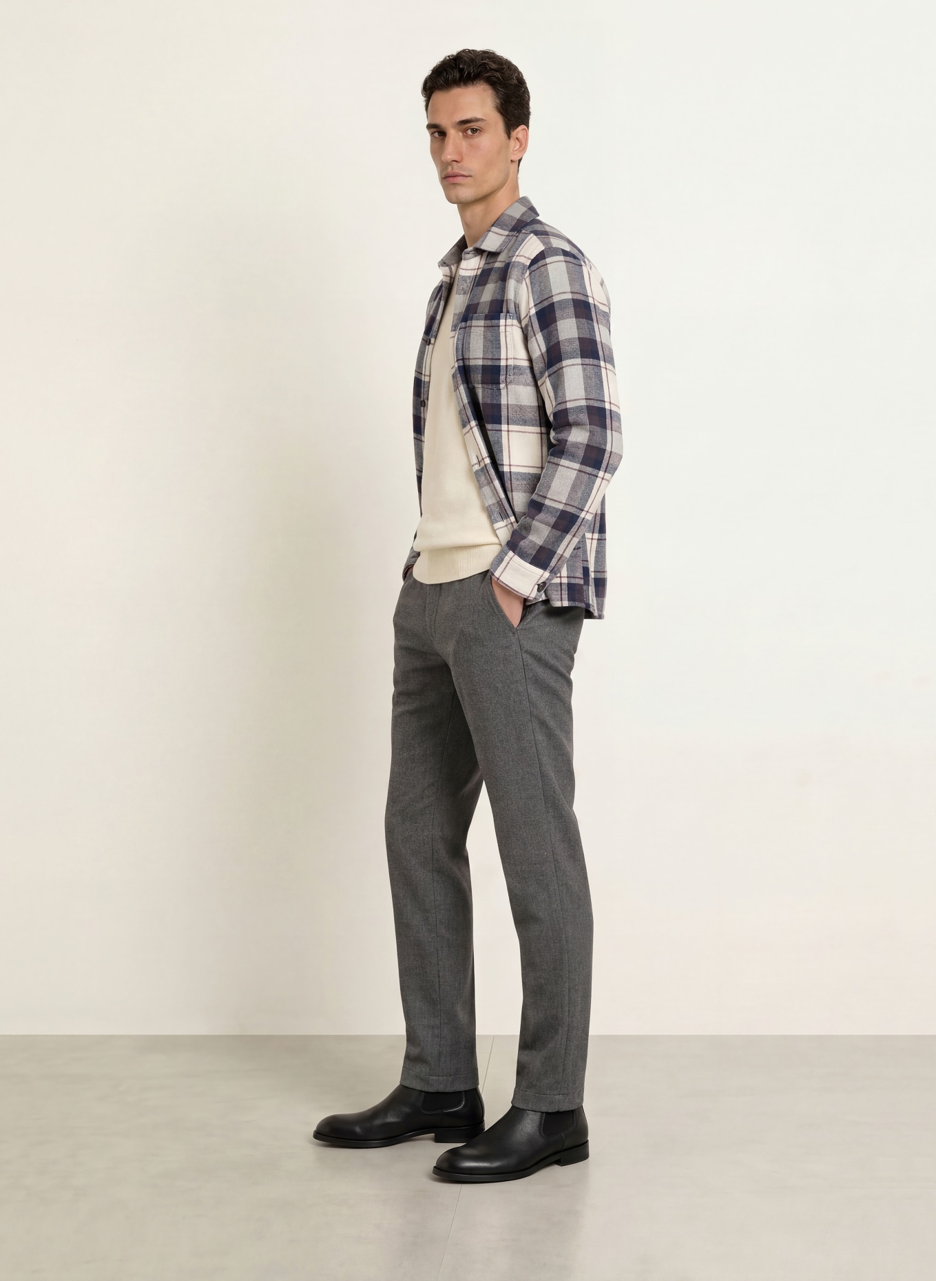 ALBERTO Chino JUMP in jogger style slim fit: DARK GRAY