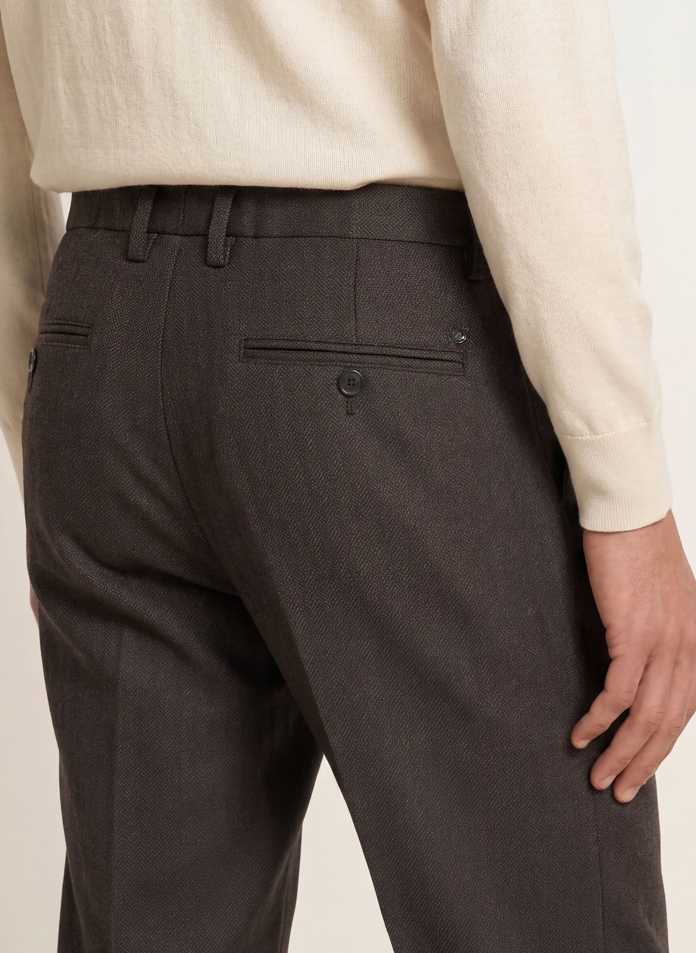 ALBERTO Chino JUMP im Jogging-Stil Slim Fit: DUNKELBRAUN