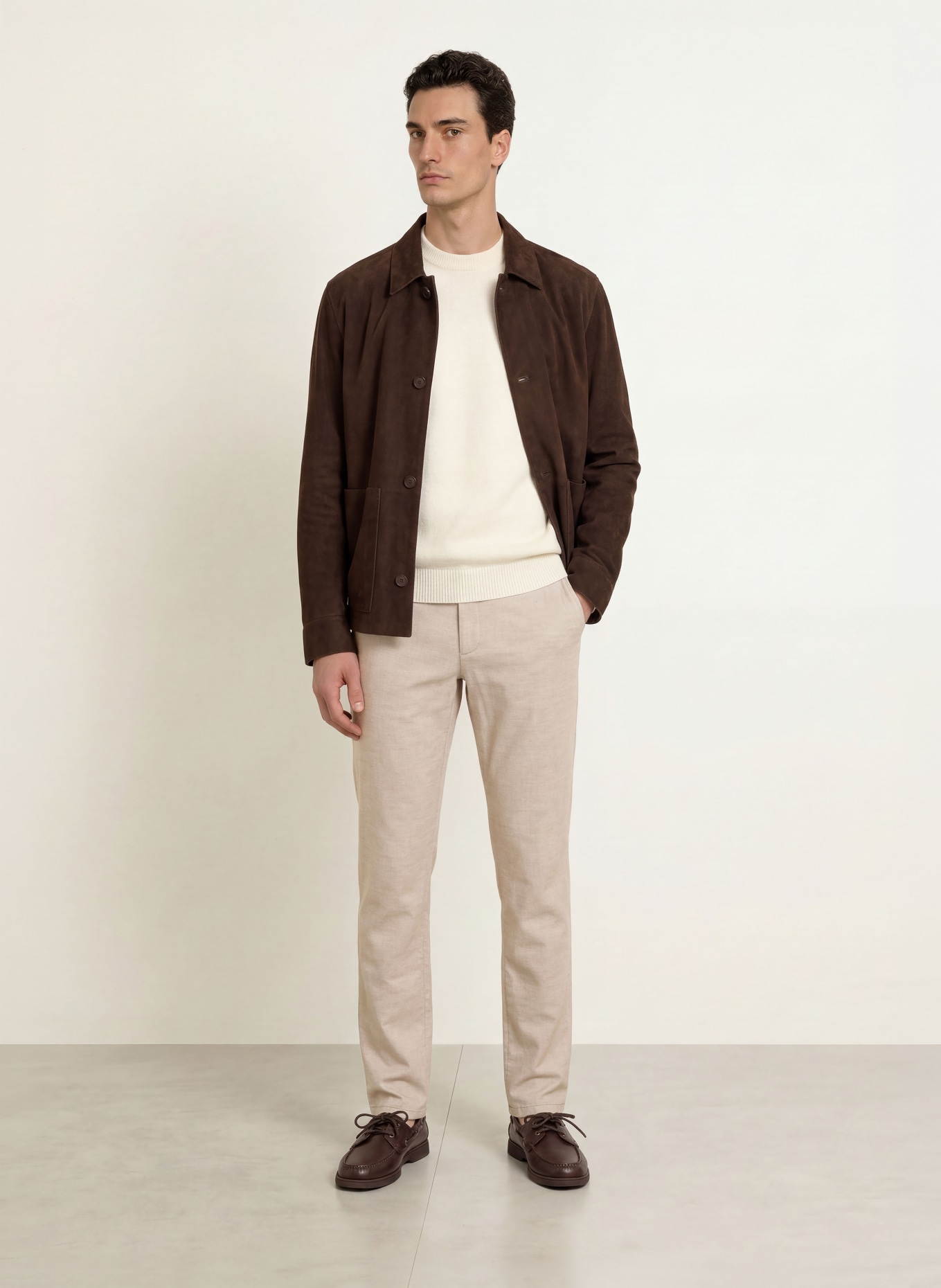 ALBERTO Chino LOU-NEW WOOL LOOK Regular Fit: GRAY / LIGHT GRAY