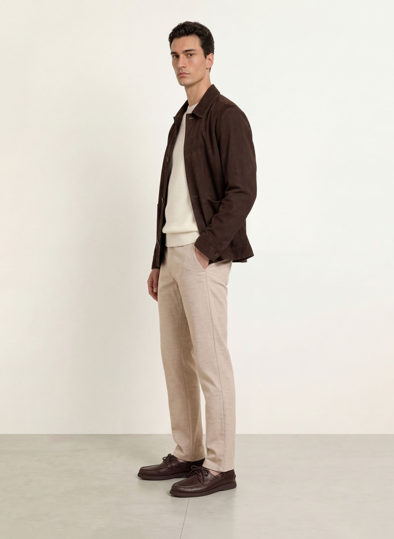 ALBERTO Chino LOU-NEW WOOL LOOK Regular Fit: GRAY / LIGHT GRAY