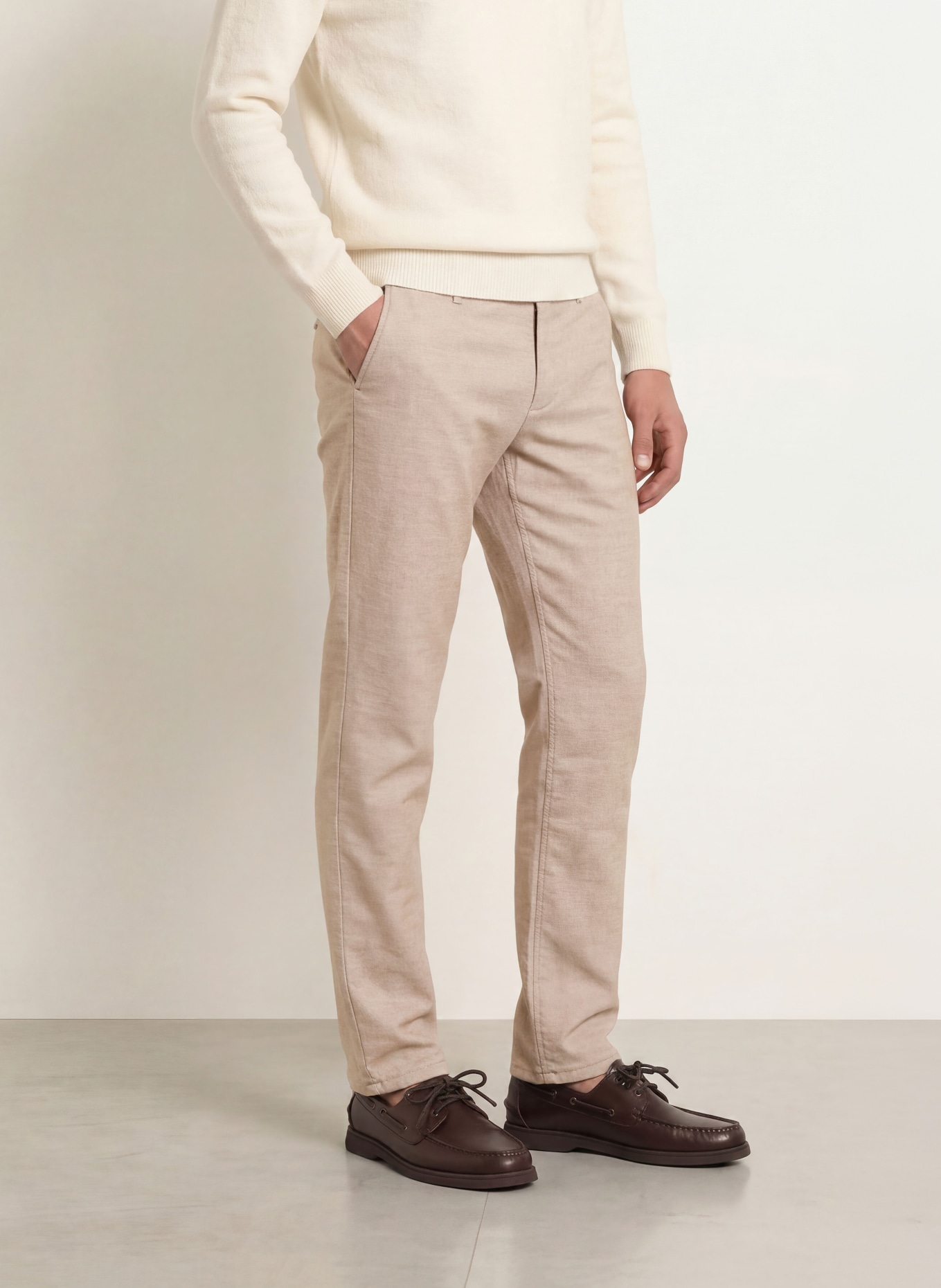 ALBERTO Chino LOU-NEW WOOL LOOK Regular Fit: GRAY / LIGHT GRAY