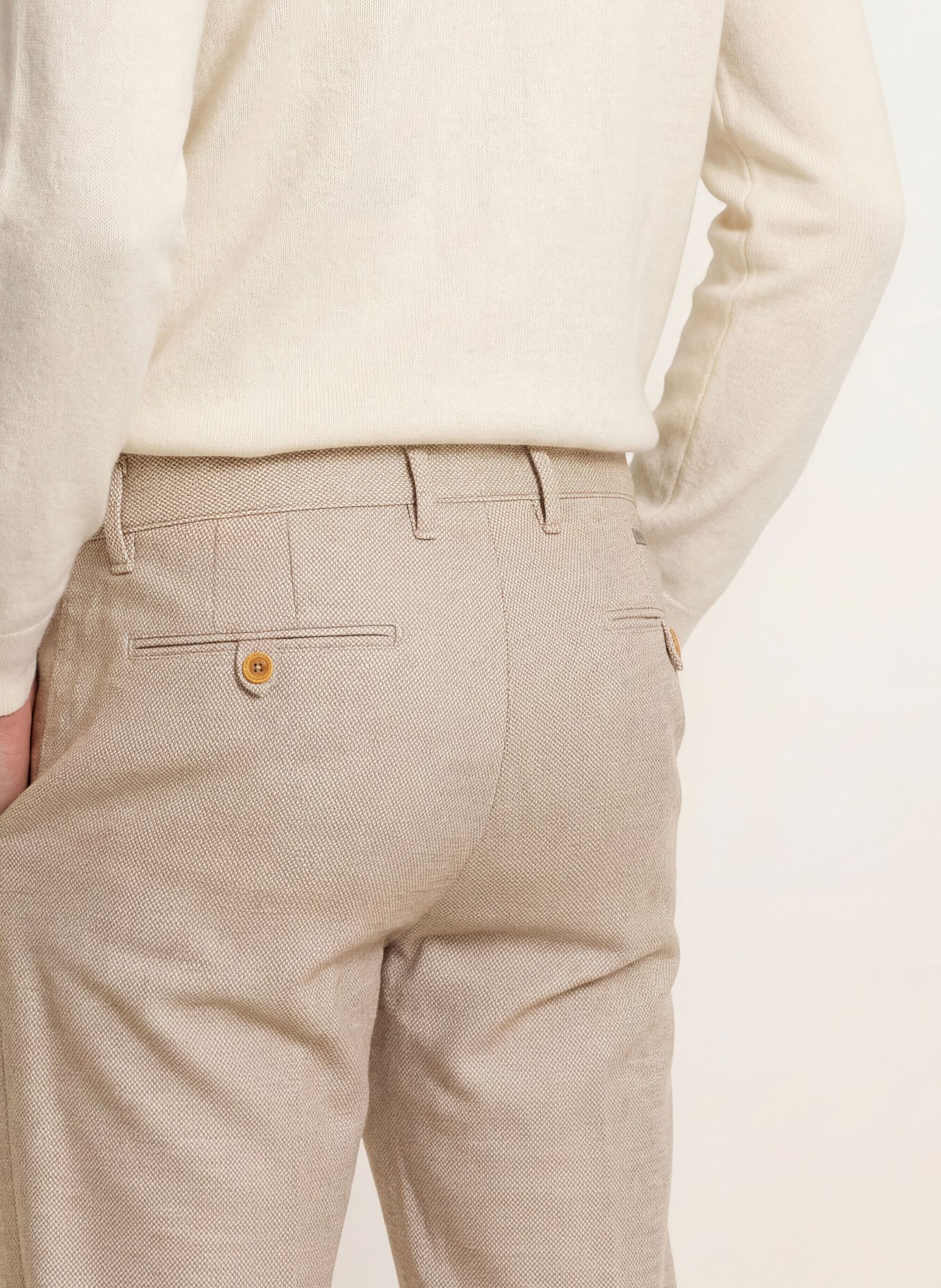 ALBERTO Chino LOU-NEW WOOL LOOK Regular Fit: GRAY / LIGHT GRAY