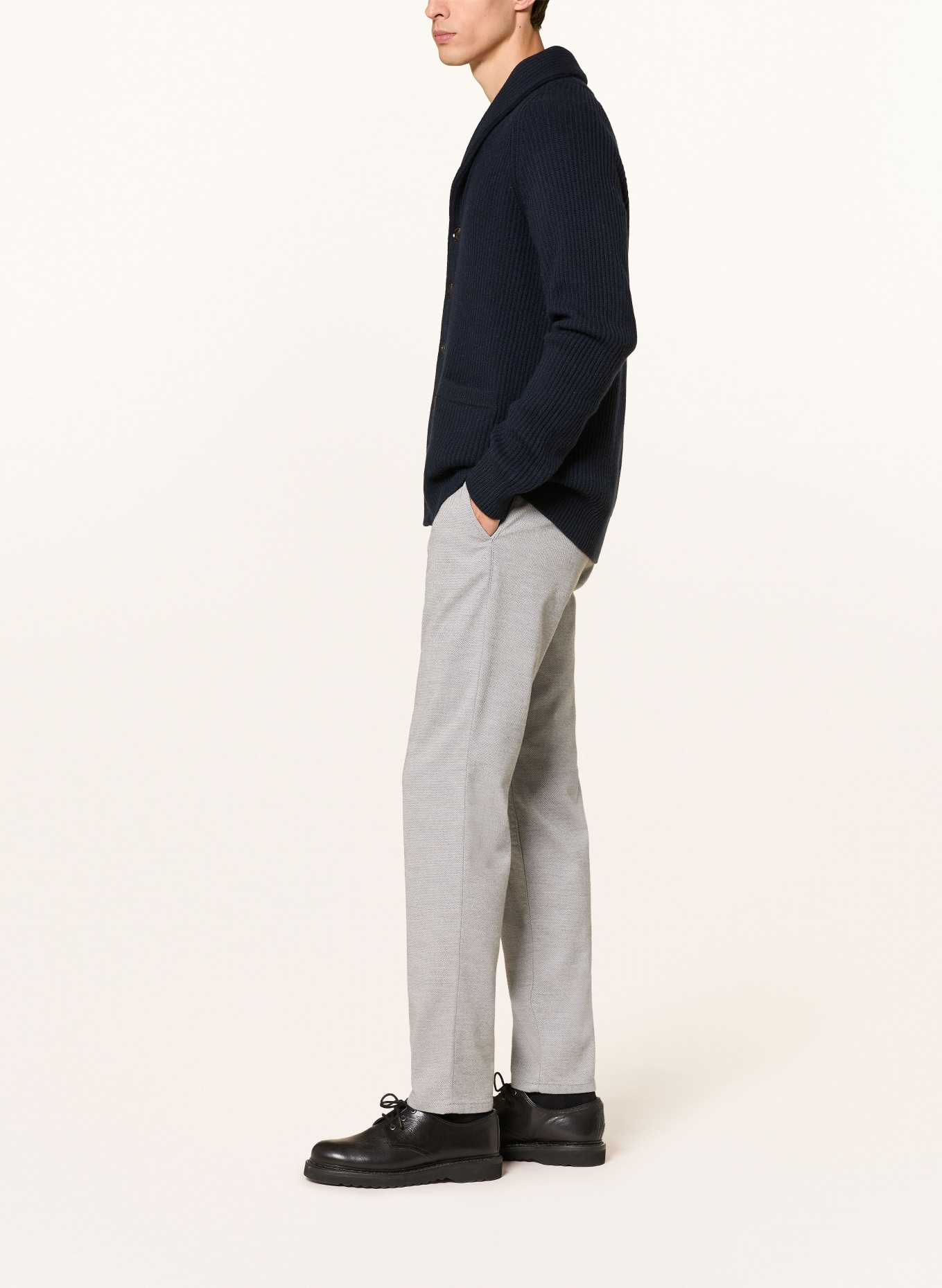 ALBERTO Chino LOU-NEW WOOL LOOK Regular Fit: LJUSGRÅ / GRÅ