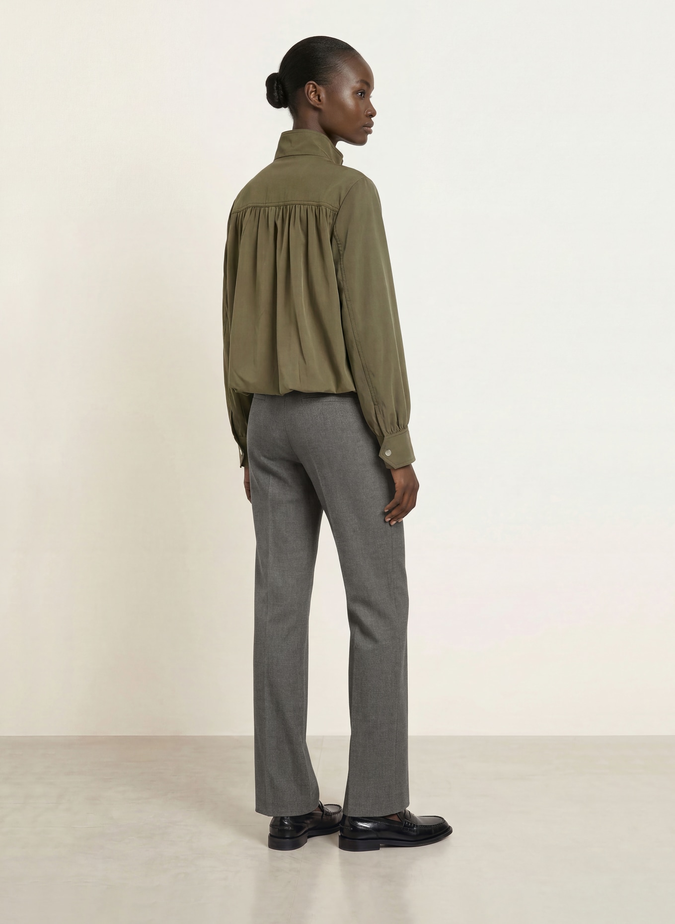 CAMBIO Pantalon marinière AMELIE: GRIS