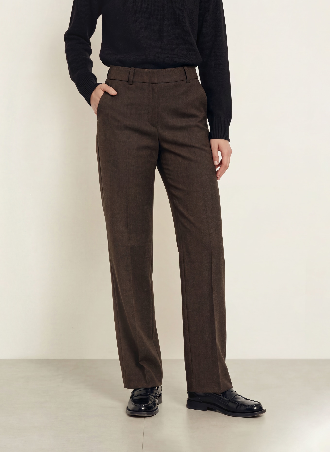 CAMBIO Marlenehose AMELIE: DUNKELBRAUN