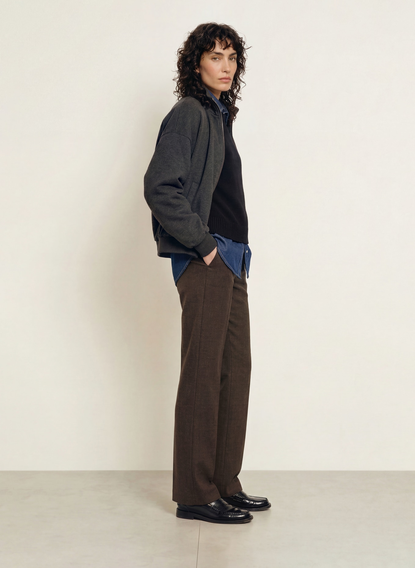 CAMBIO Marlenehose AMELIE: DUNKELBRAUN