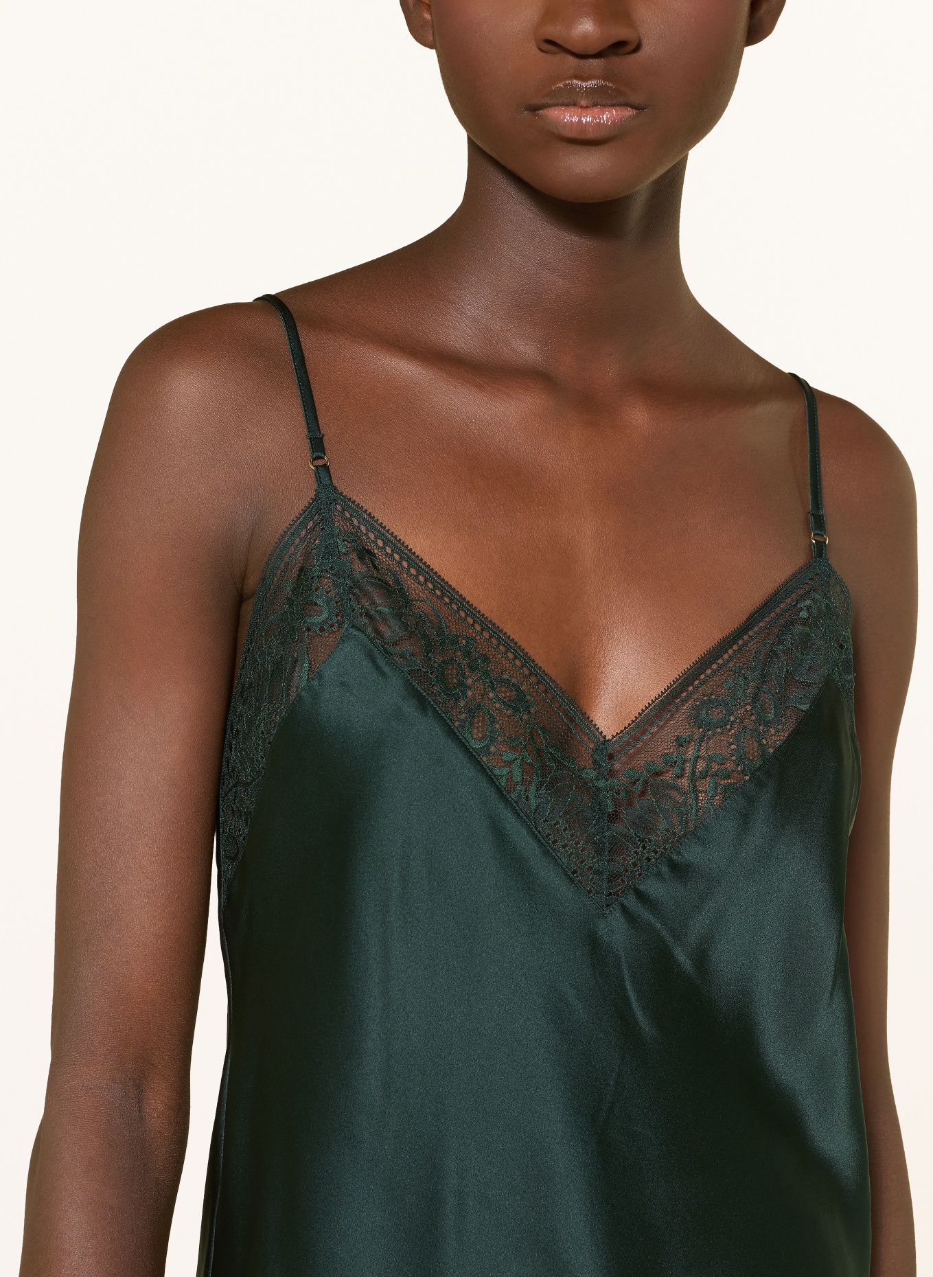 Aubade Couvre-lit MIDNIGHT WHISPER en soie: GROEN