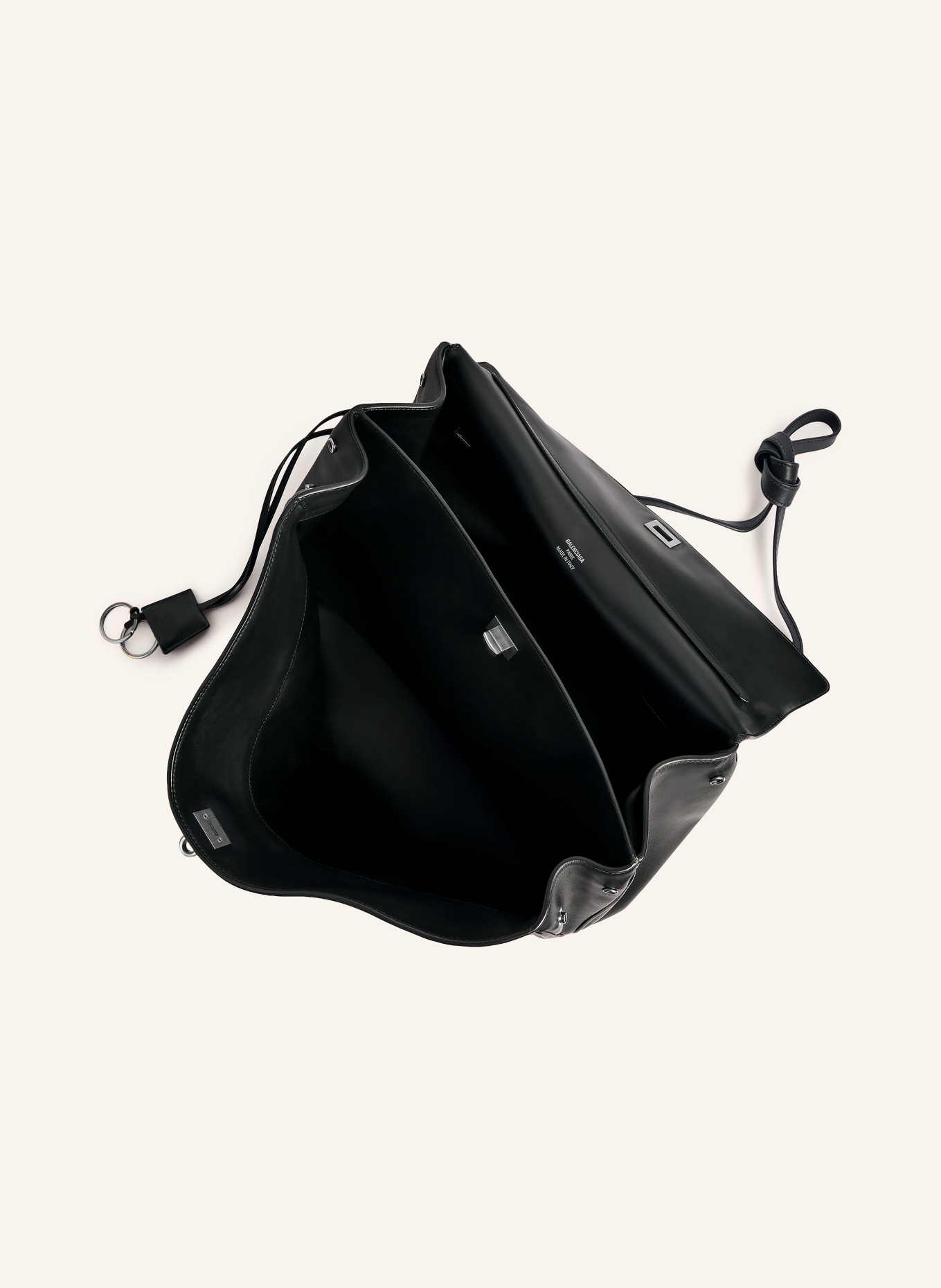 BALENCIAGA Schultertasche RODEO LARGE: SCHWARZ / SILBER