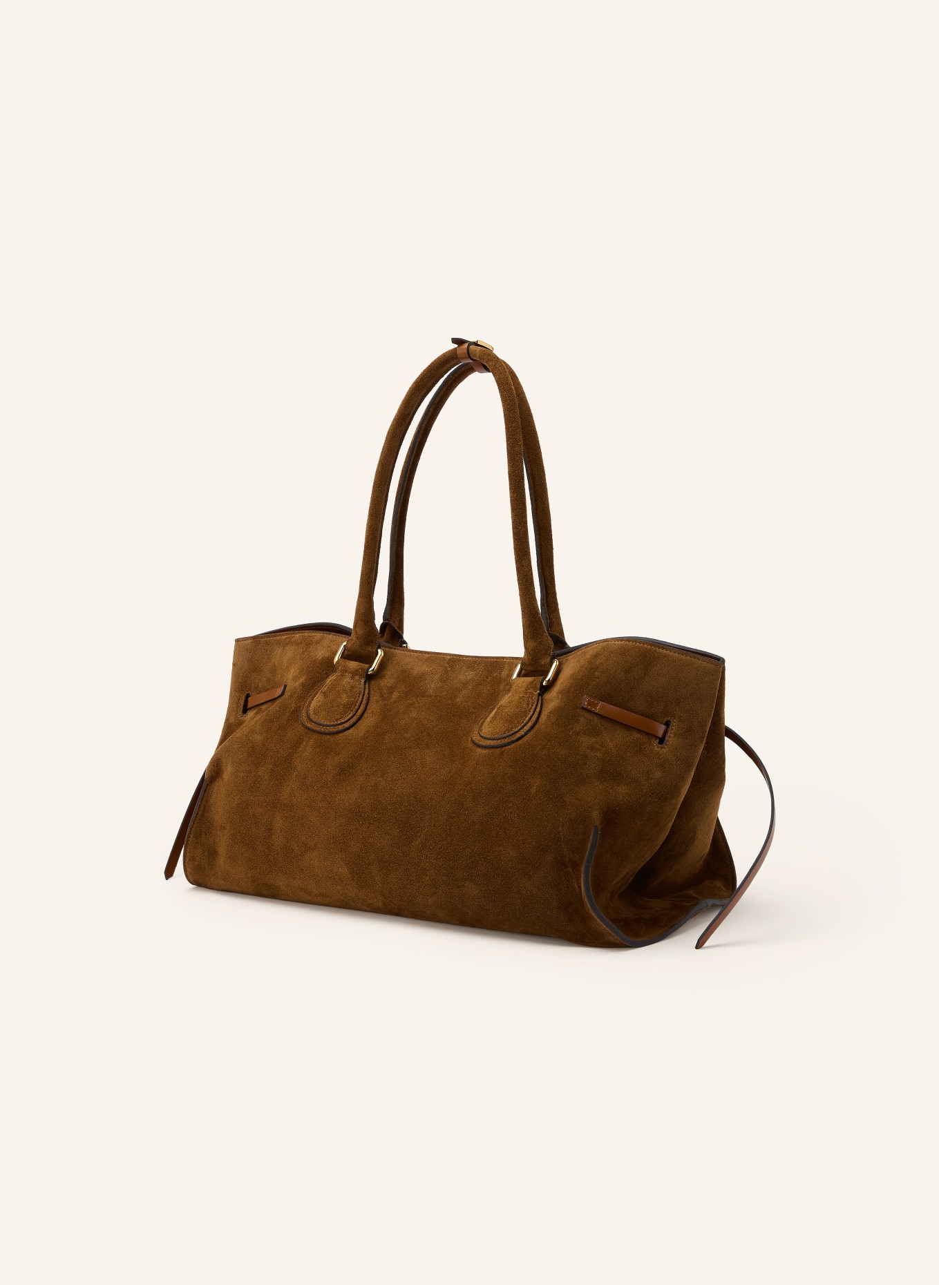 RADICA STUDIO Shopper MAMMA MAXI: DARK BROWN / GOLD