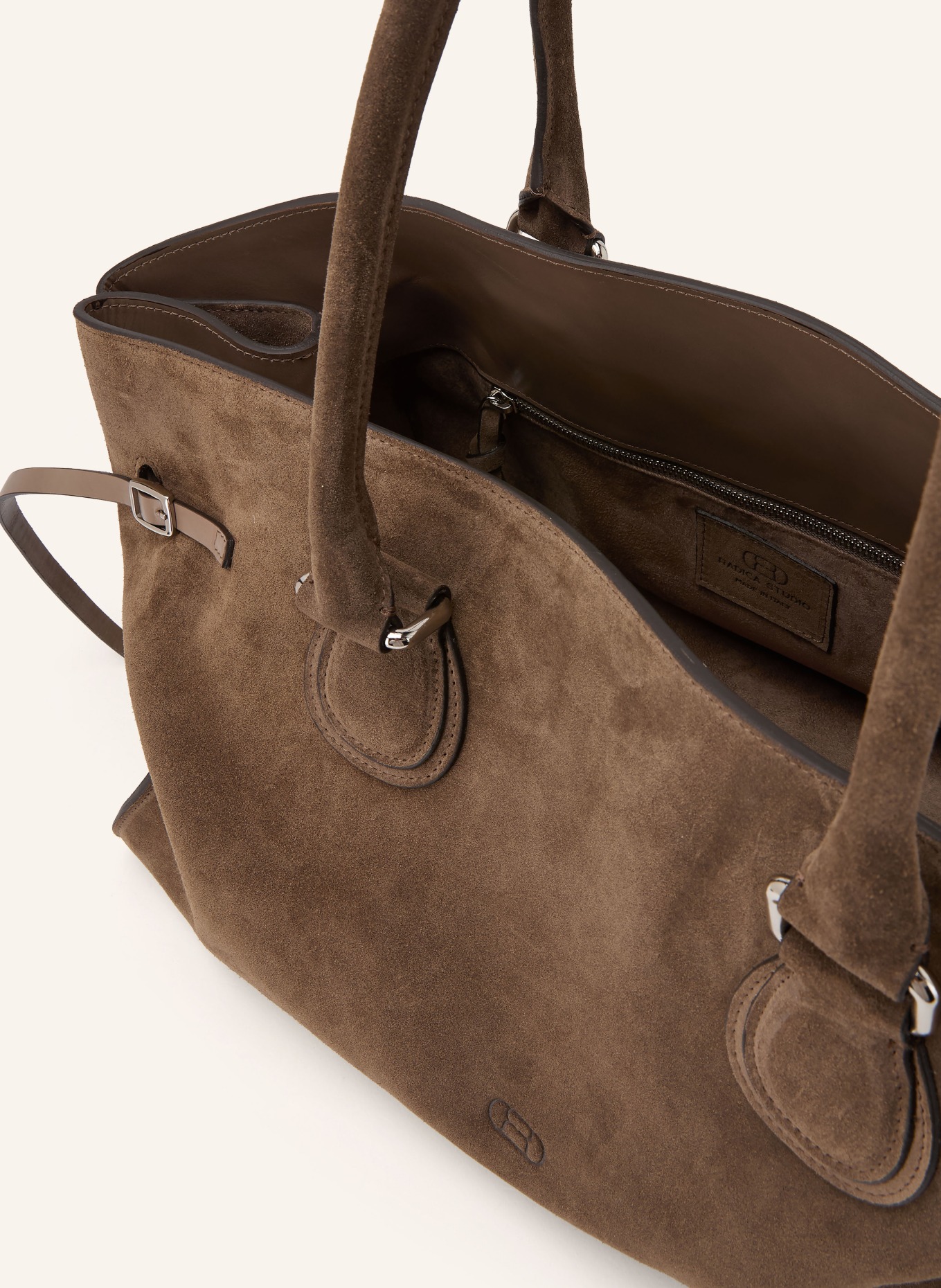 RADICA STUDIO Shopper MAMMA MAXI: DARK BROWN / SILVER