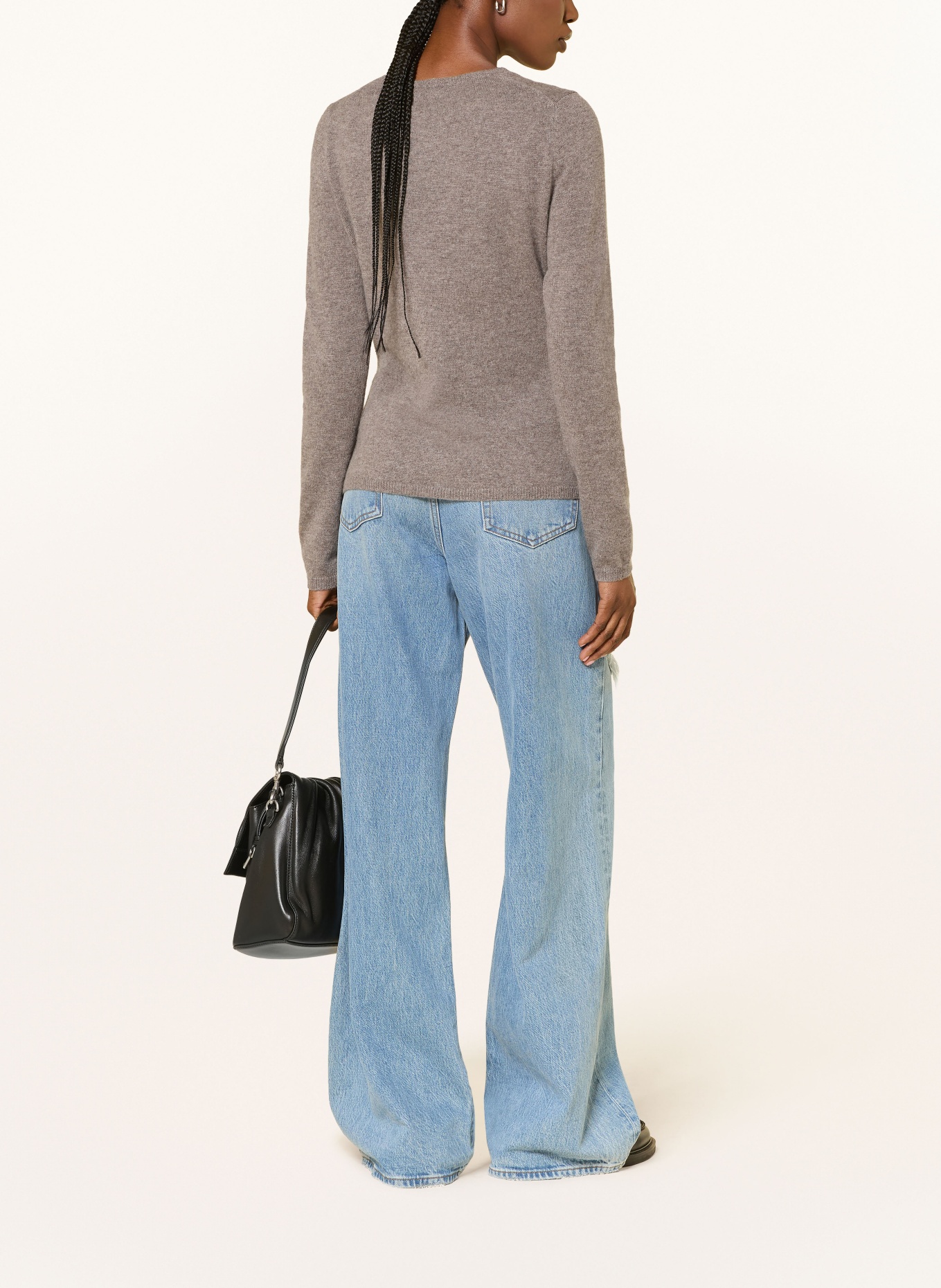FTC CASHMERE Strickjacke aus Cashmere: TAUPE