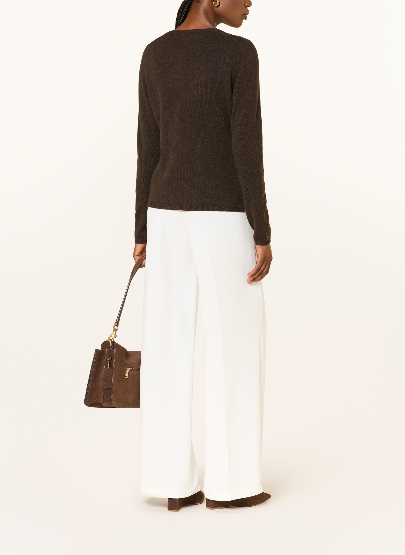 FTC CASHMERE Cardigan en cachemire: MARRON FONCÉ