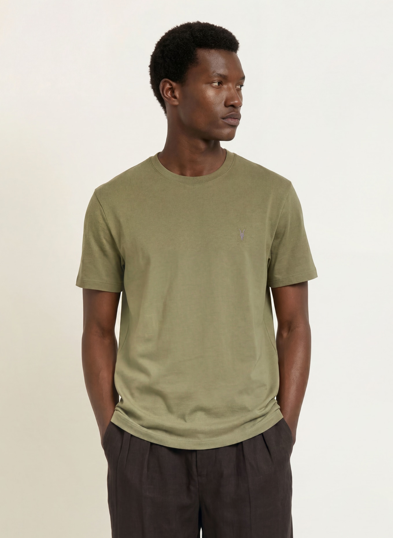 ALLSAINTS DEXTER T-shirt: KHAKI