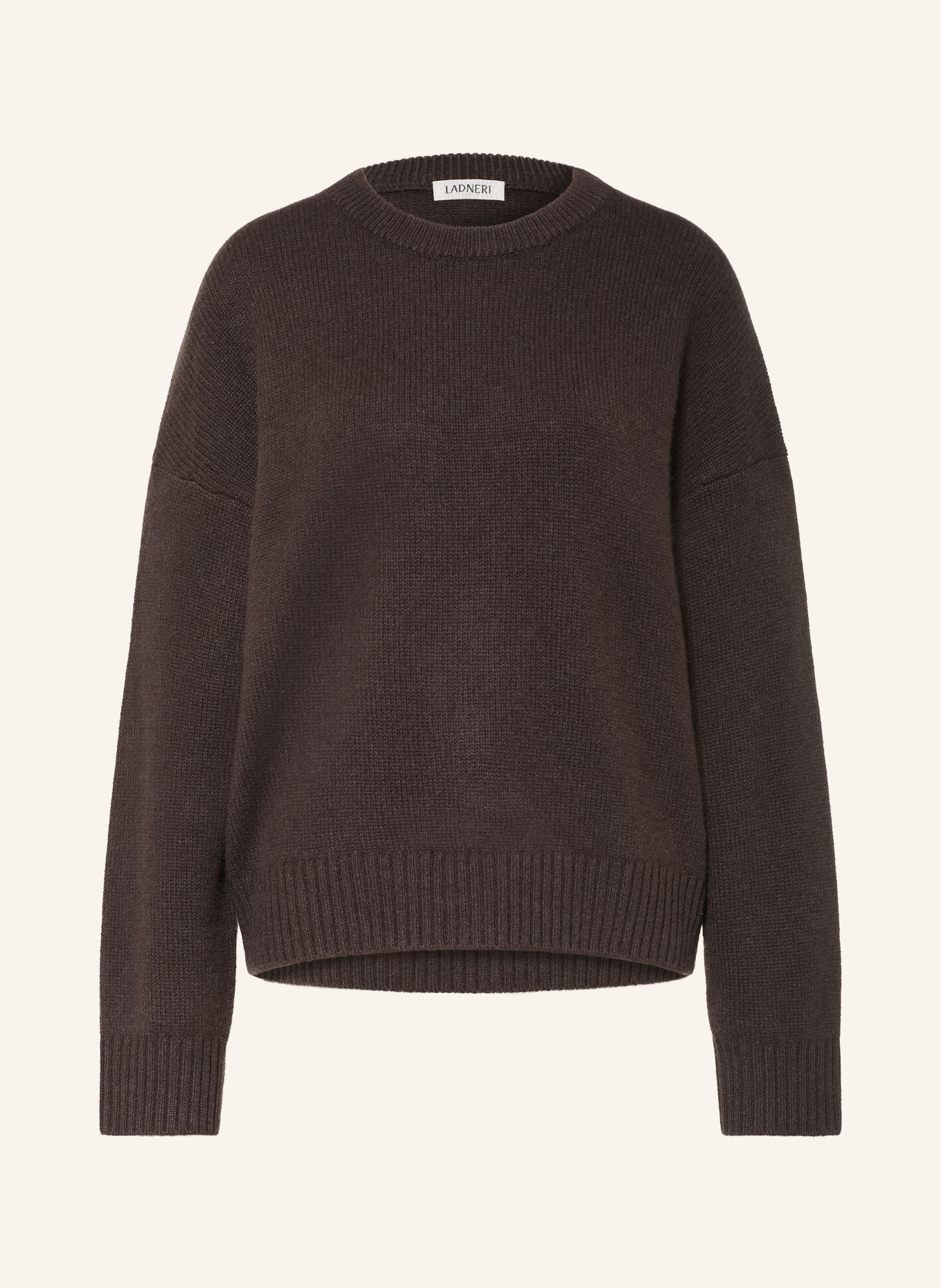 LADNERI Kasjmier trui SLUSH: MARRON FONCÉ